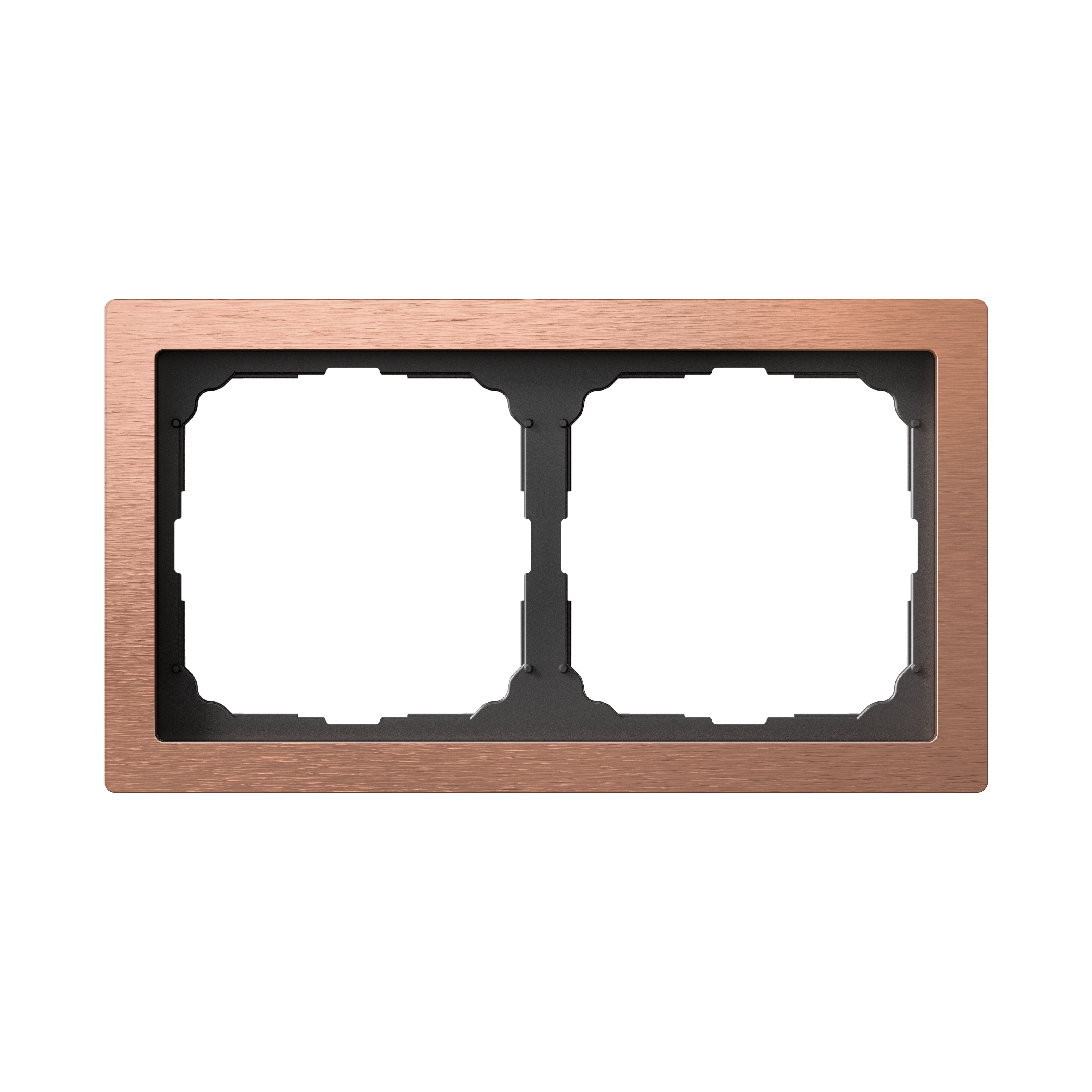 ARTGALLERY PURE 2-постовая РАМКА, МЕТАЛЛ МЕДЬ Systeme Electric GAL312502