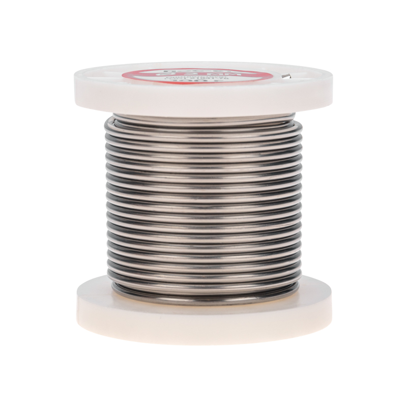 Припой без канифоли ПОС-61, 100 г, 2,0 мм, (олово 61%, свинец 39%) REXANT 09-3123