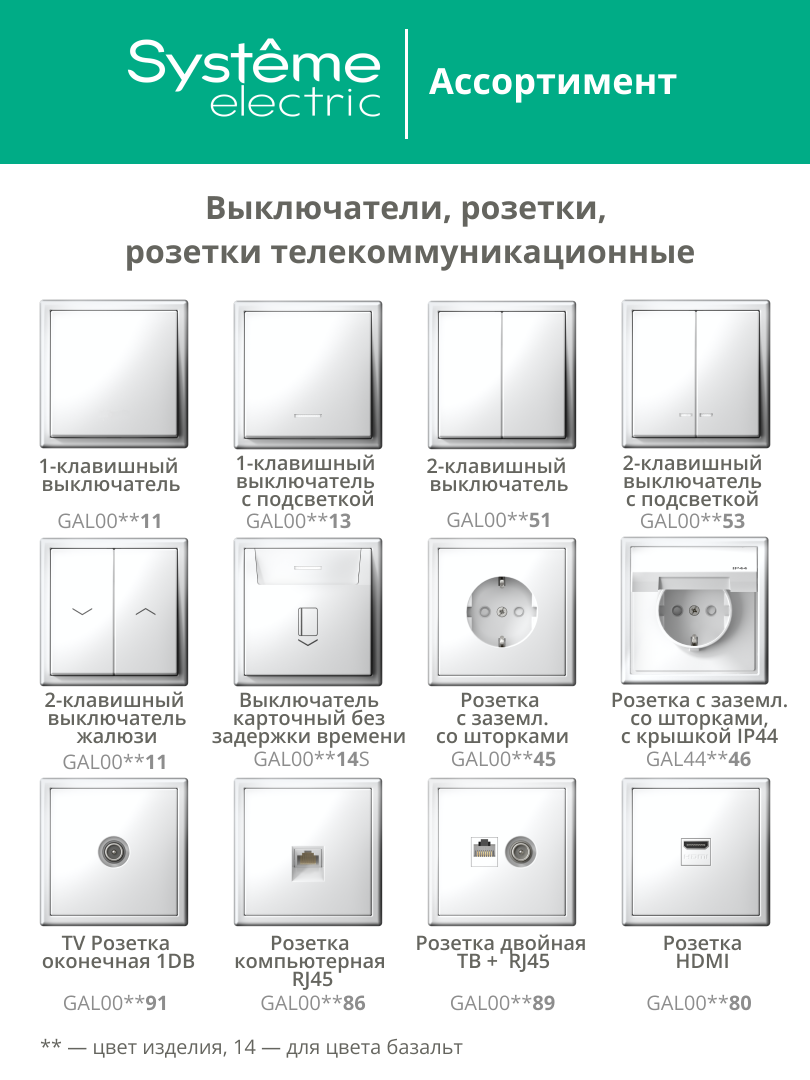 ARTGALLERY розетка с заземлением, 16А, механизм, базальт Systeme Electric GAL001443