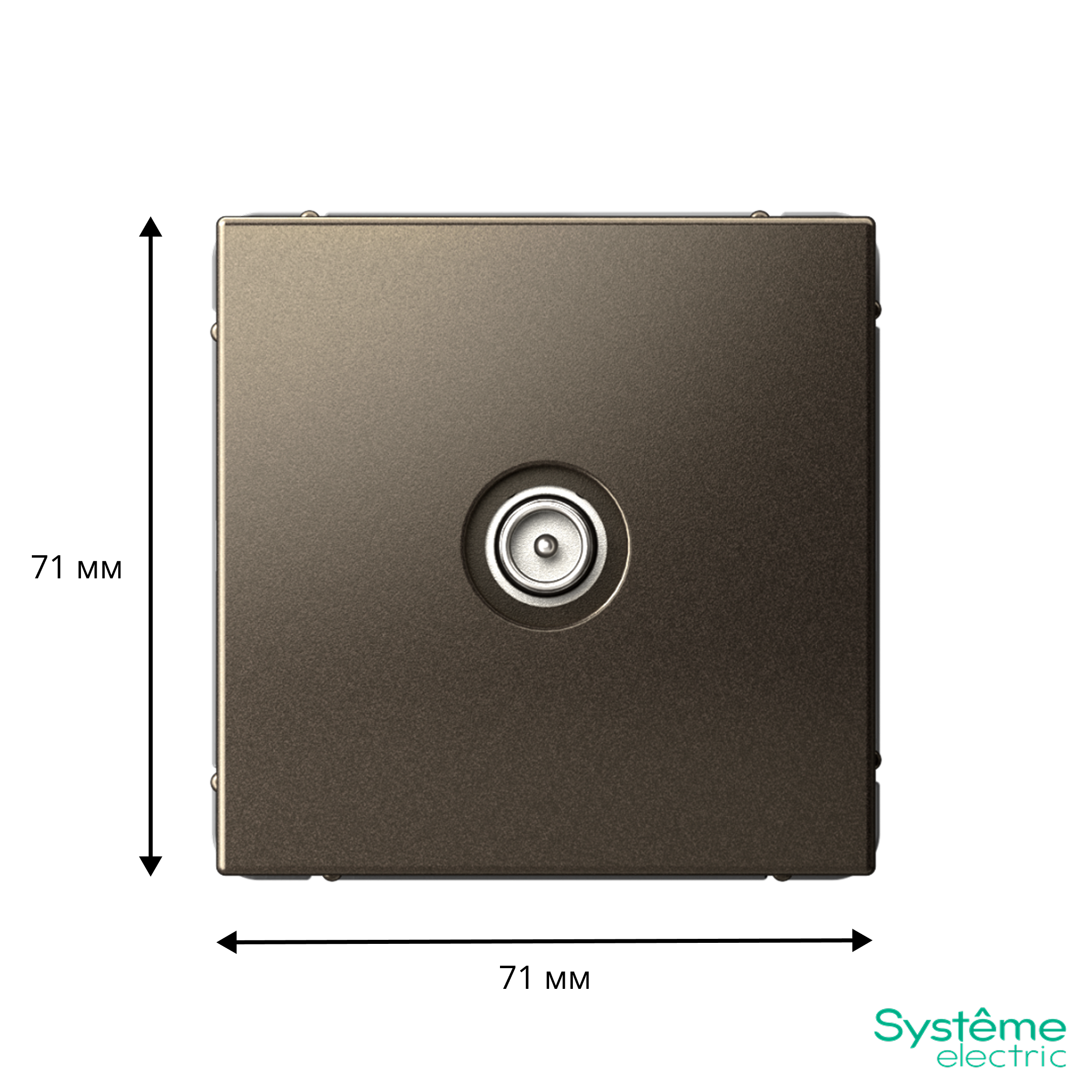 ARTGALLERY TV розетка оконечная 1DB, механизм, мокко Systeme Electric GAL000691