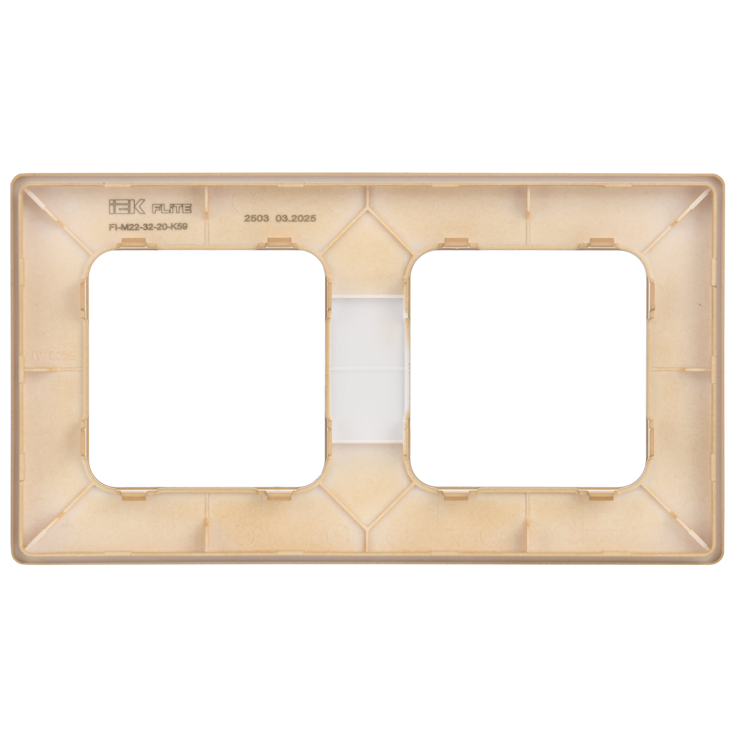 FLITE CLASSIC Рамка 2-местная РУ-2-К-ФлХ хаки IEK FI-M22-32-20-K59