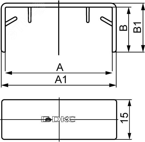 Соединение на стык GM 40x17 DKC 00597