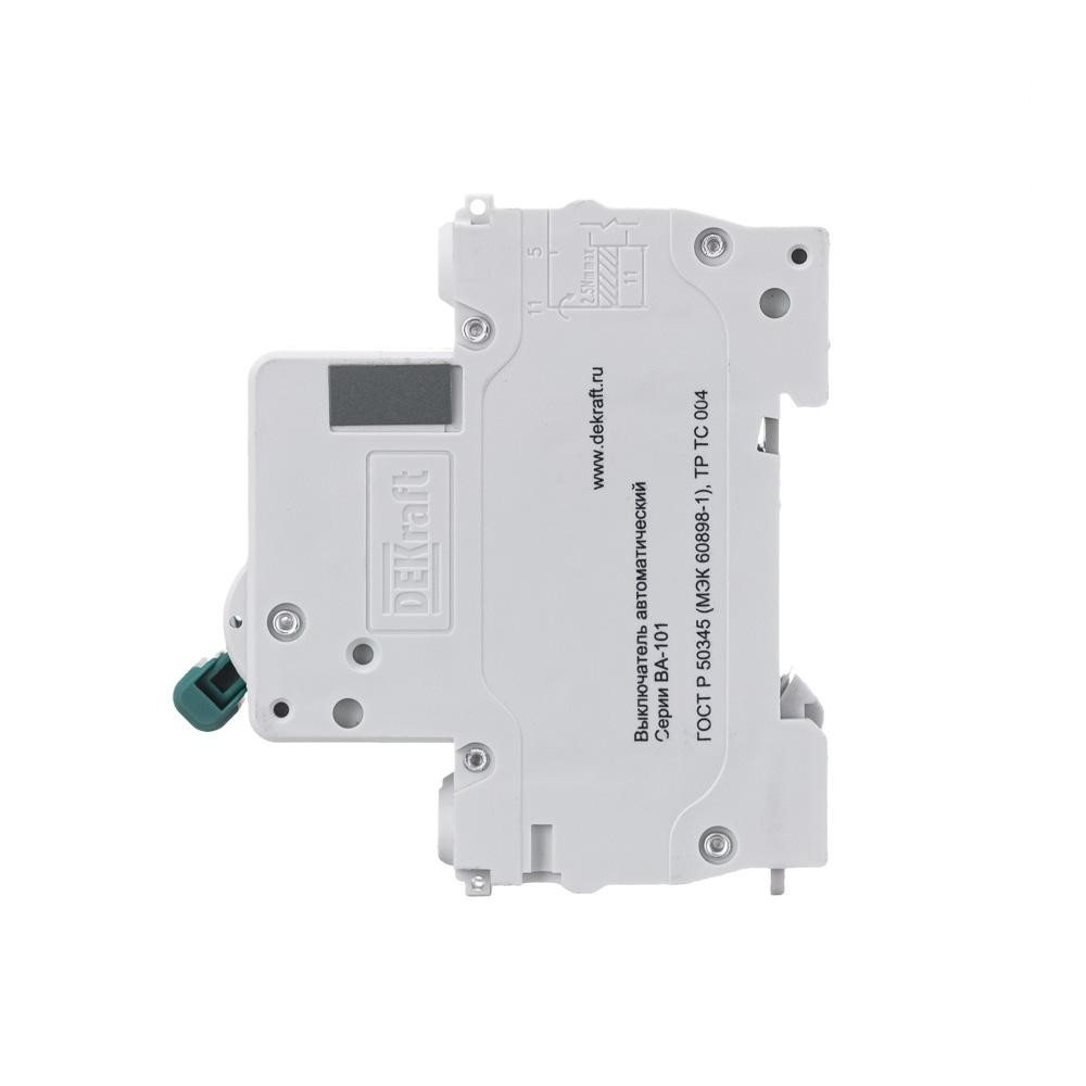 Выключатель автоматический двухполюсный 10А С ВА-101 4.5кА DEKraft 11065DEK