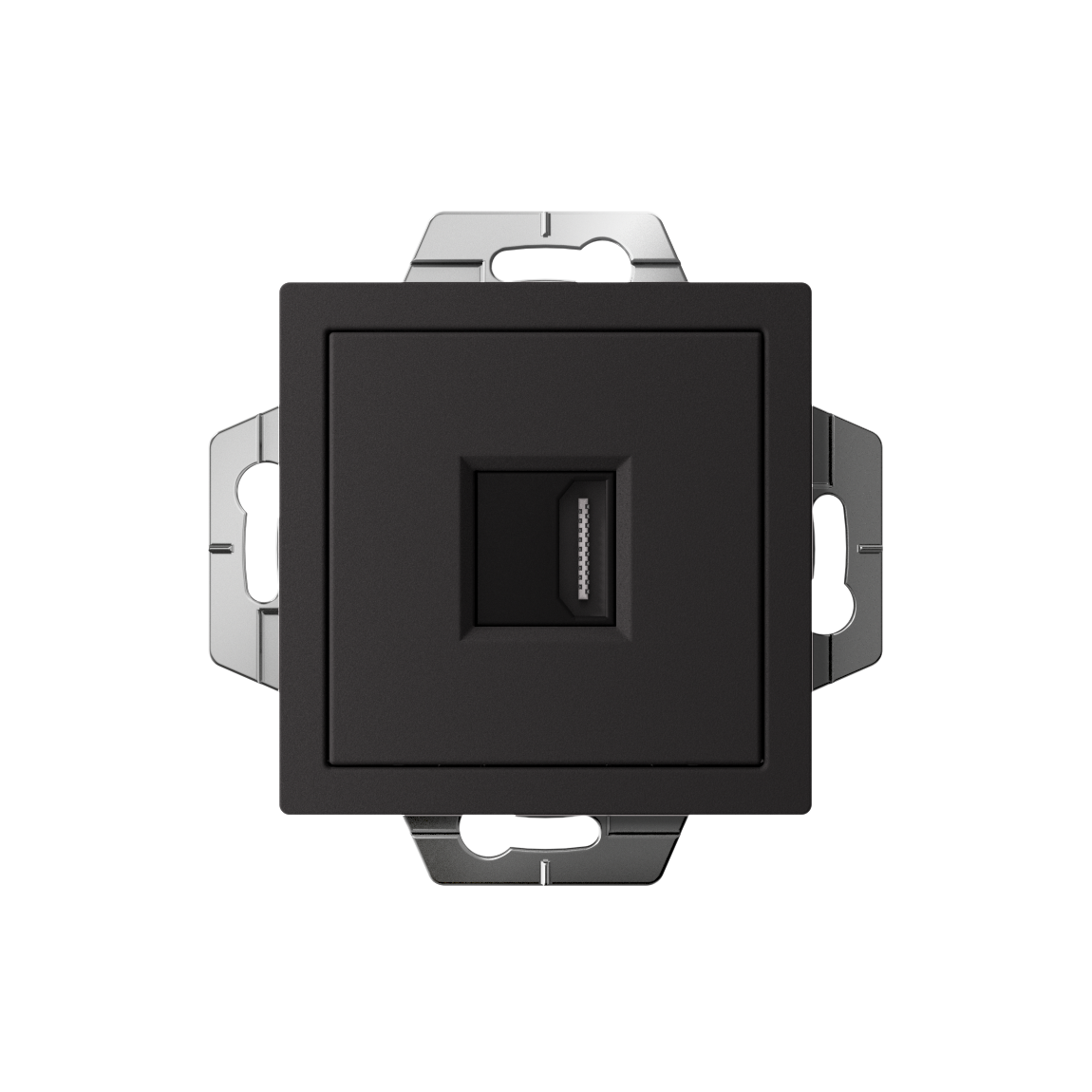 ATLASDESIGN РОЗЕТКА HDMI, механизм, КАРБОН Systeme Electric ATN001080