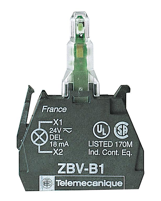 Блок сигнальный светодиодный красный 220В винт Schneider Electric ZBVM4