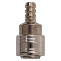 Муфта универсальная быстросъемная (мама), со штуцером елка под шланг 10 мм, 1 шт. STELS 57066