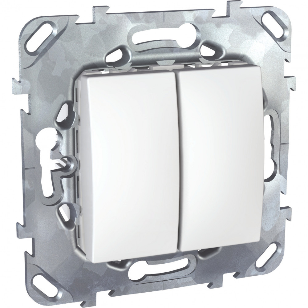 UNICA Выключатель двухклавишный в рамку белый Schneider Electric MGU5.211.18ZD