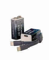 Аккумулятор крона Li-ion 9V 500мАч 2 шт в боксе Космос KOCLi9V650mAh2B **KOCLi9V650mAh2B