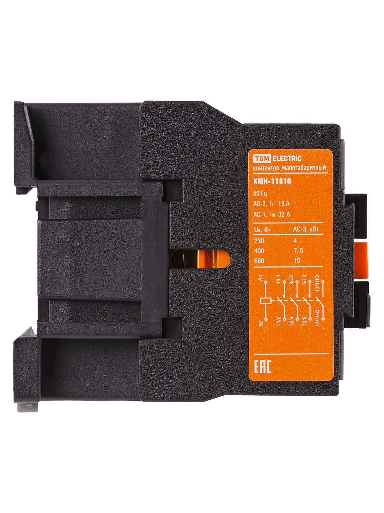 Контактор КМН-11810 18А 230В/АС3 1НО TDM ELECTRIC SQ0708-0010