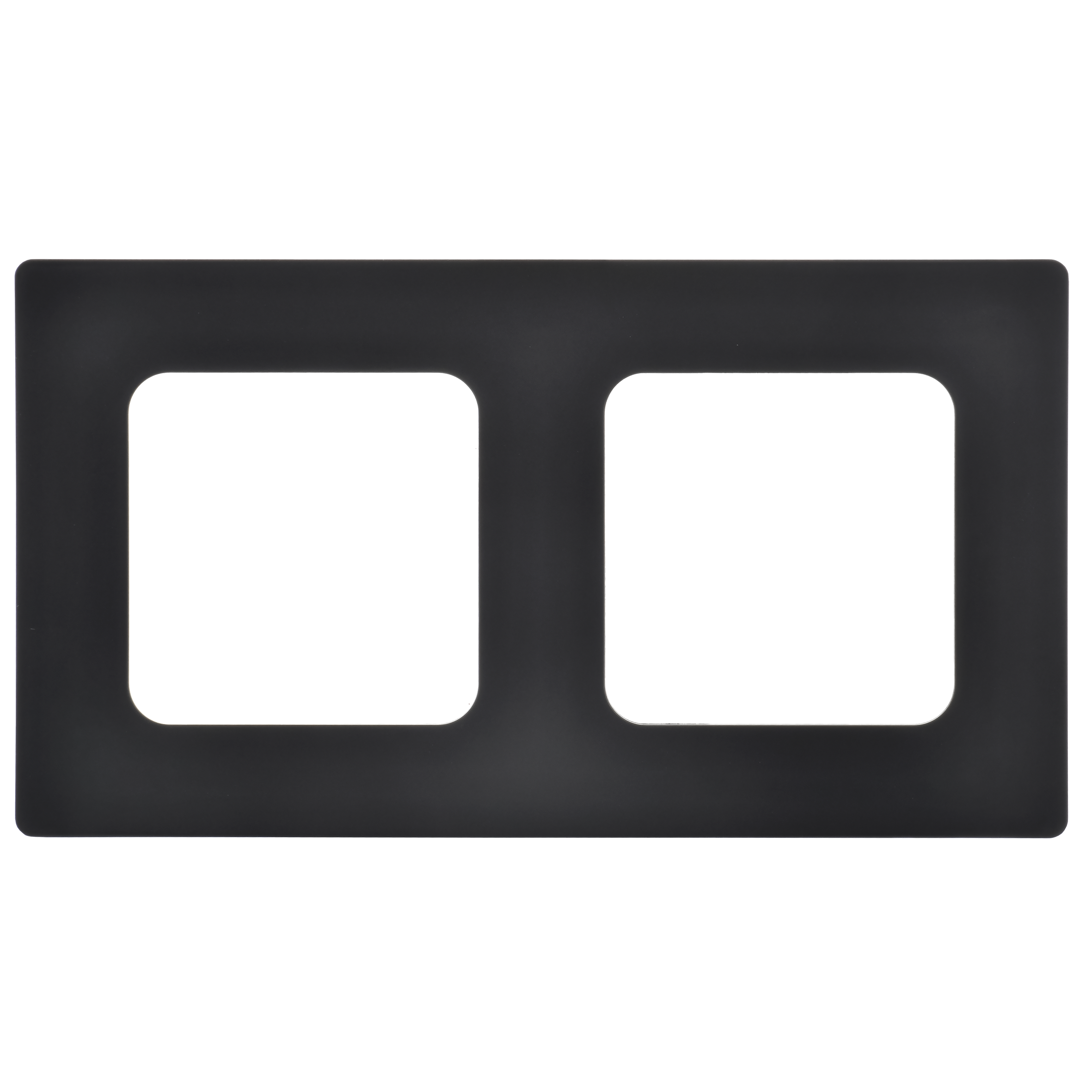 FLITE CLASSIC Рамка 2-местная РУ-2-К-ФлЧ черный IEK FI-M22-32-20-K02