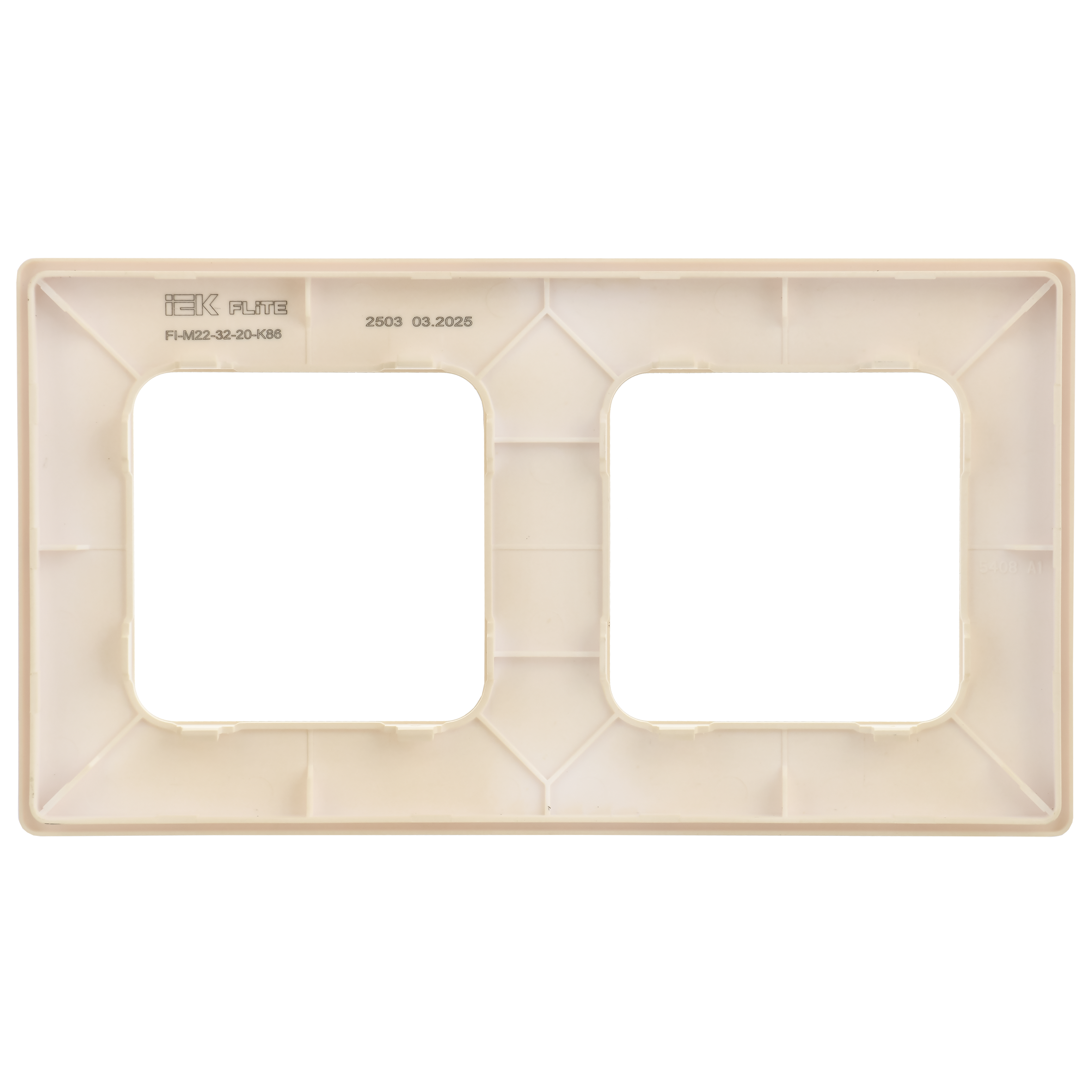 FLITE CLASSIC Рамка 2-местная РУ-2-К-ФлСл сливочный IEK FI-M22-32-20-K86