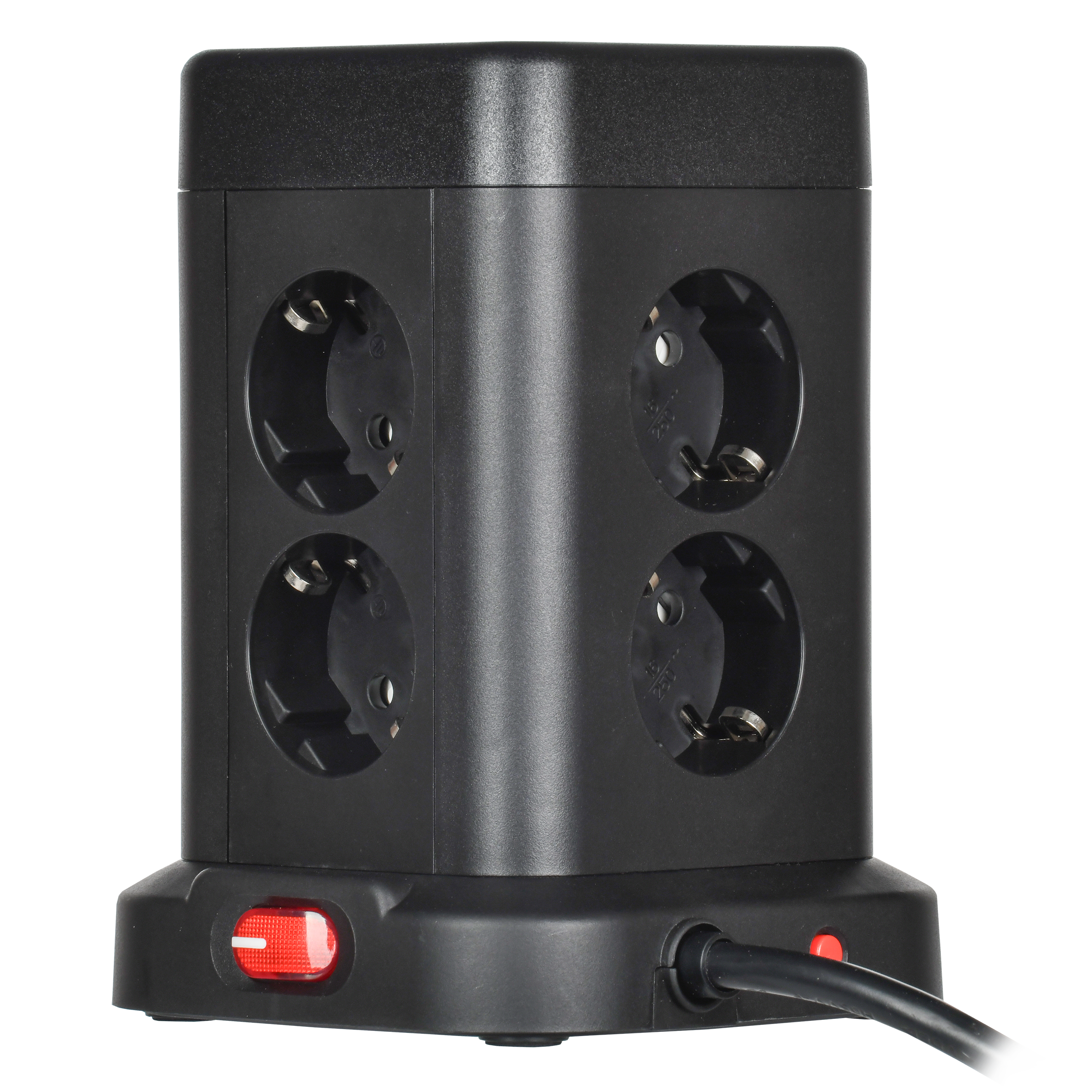 DOMINIC Удлинитель У08K 8 мест 2P+PE 1,5м 3х1,0мм2 16А/250В USB A+C 20Вт черный IEK DN-YP30-16-08-01-ZKU-K02