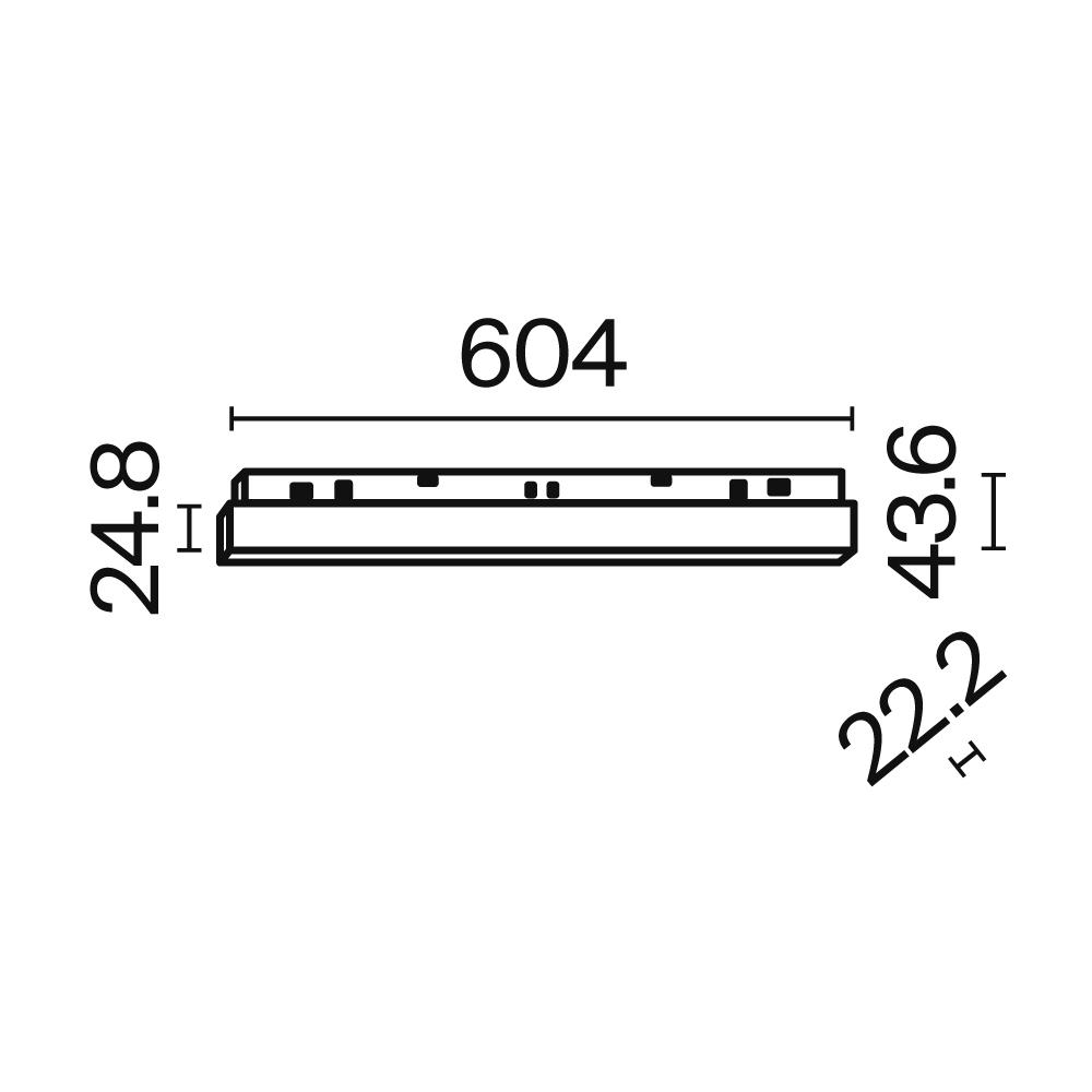 Светильник трековый Basis Exility 3000K 24Вт 120 град Maytoni TR030-2-24W3K-B