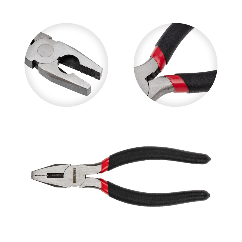 Плоскогубцы комбинированные 160 мм, обливные рукоятки, REXANT 12-4611-1