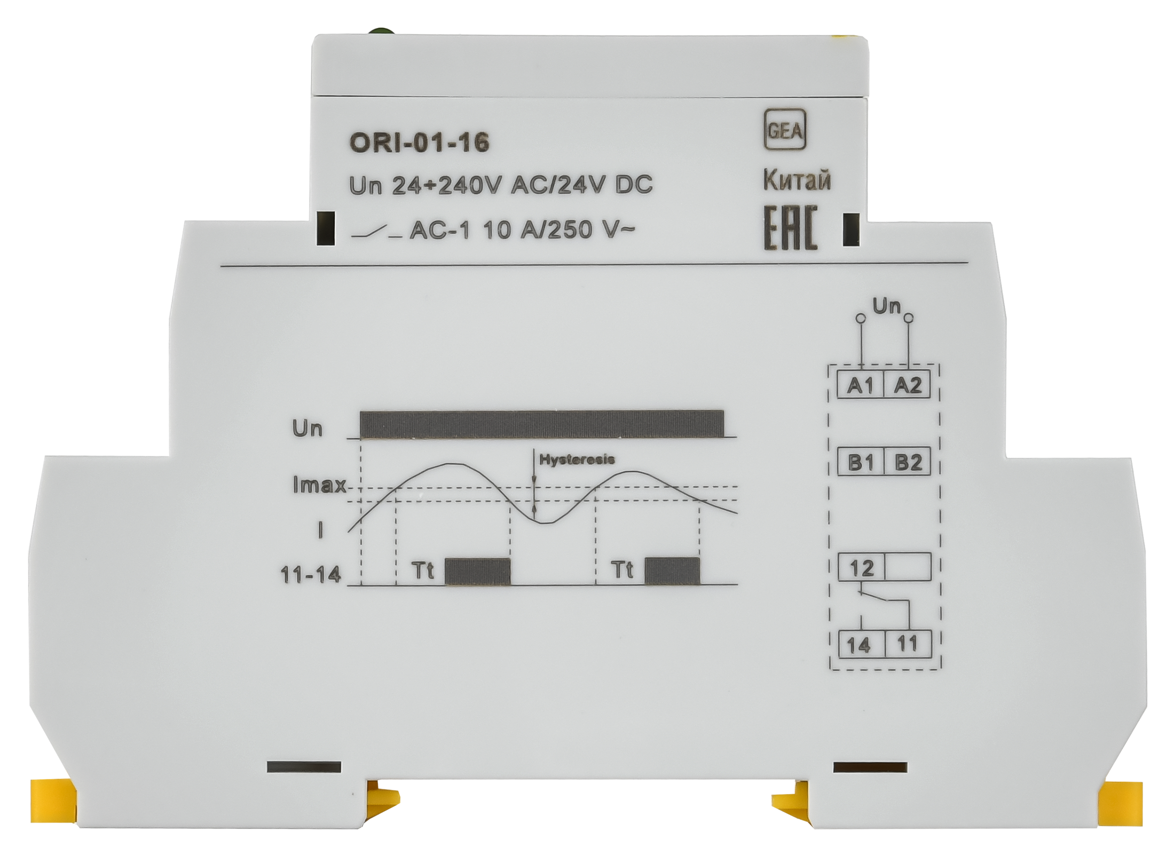 Реле тока ORI. 1,6-16 А. 24-240 В AC / 24 В DC ONI ORI-01-16