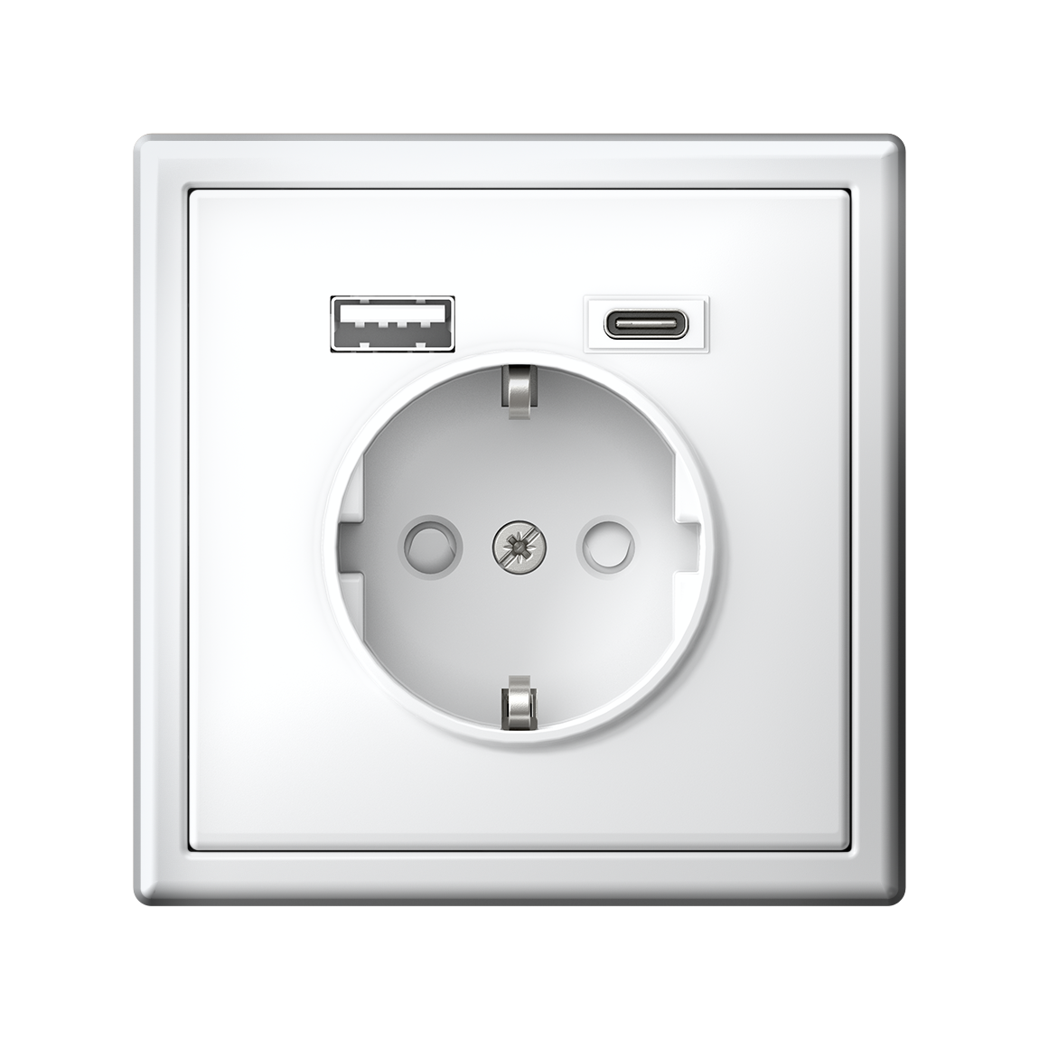 ARTGALLERY розетка 16А с 2 USB A+C, 5В/2,4А/3,0А, 2х5В/1,5А, механизм, белый Systeme Electric GAL000132