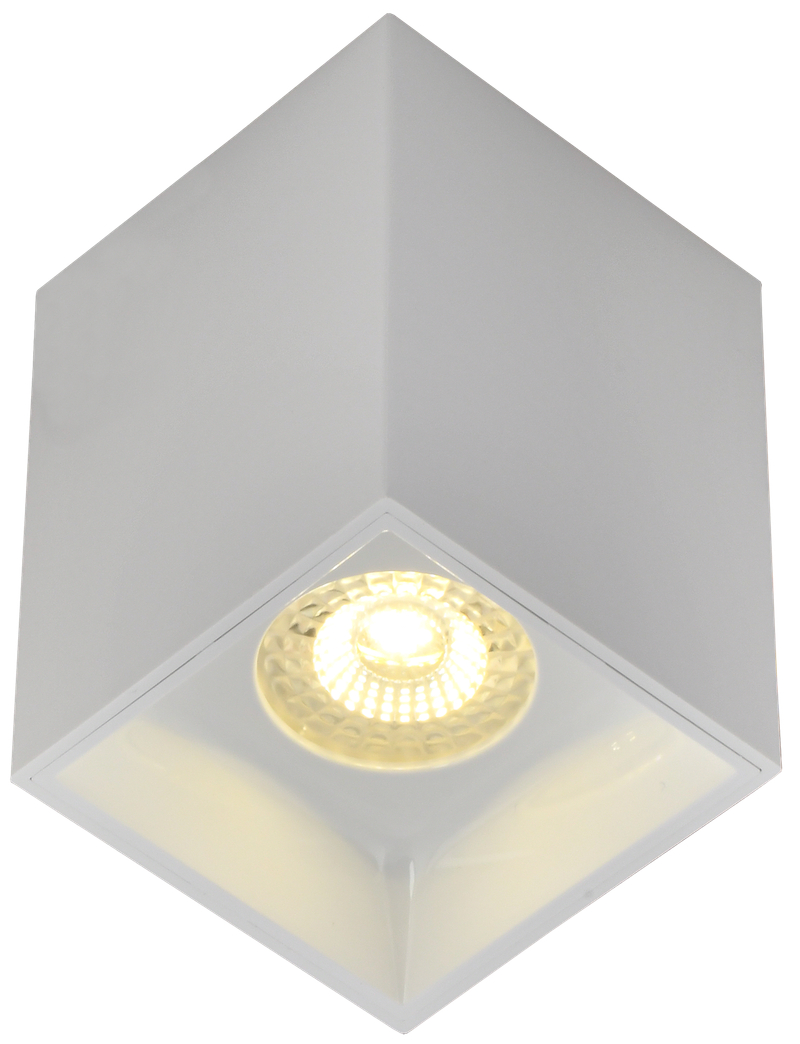 LIGHTING Светильник 4112 накладной потолочный под лампу GU10 белый пластик IEK LT-UPB0-4112-GU10-1-K01