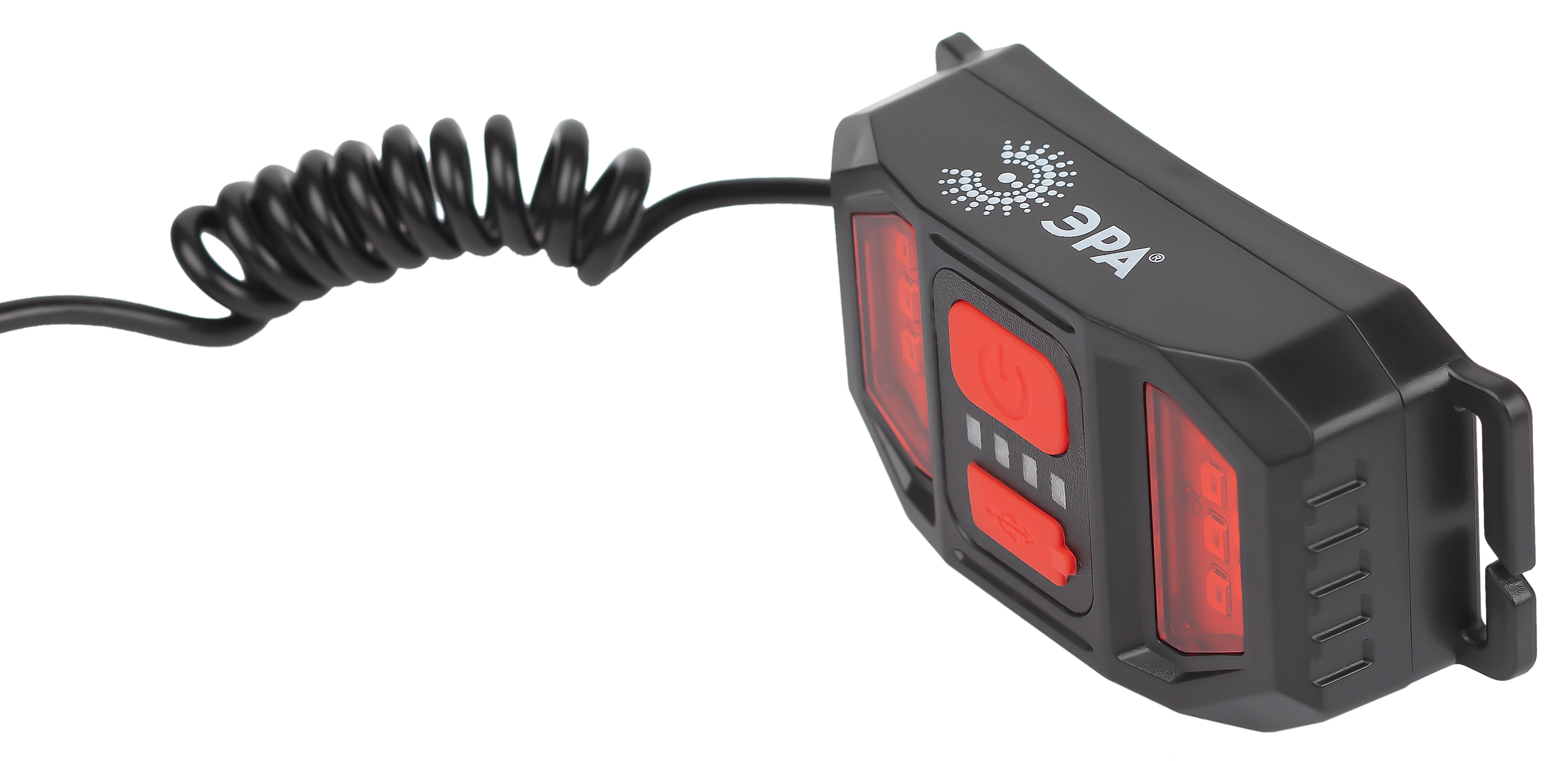 Фонарь налобный светодиодный 5Вт 350Лм IP40 SMD+COB 3 режима аккумуляторный GA-807 Кибер miscro USB ЭРА Б0054033