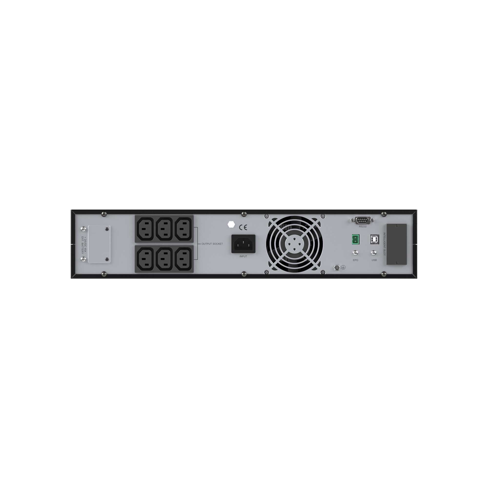 Источник бесперебойного питания Online Small Rackmount, 1000 ВА/900 Вт, 1/1, 6xIEC C13,EPO, USB, RS-232, Rack 2U, з/у 1А, 2x9Ач DKC SMALLR1A5I