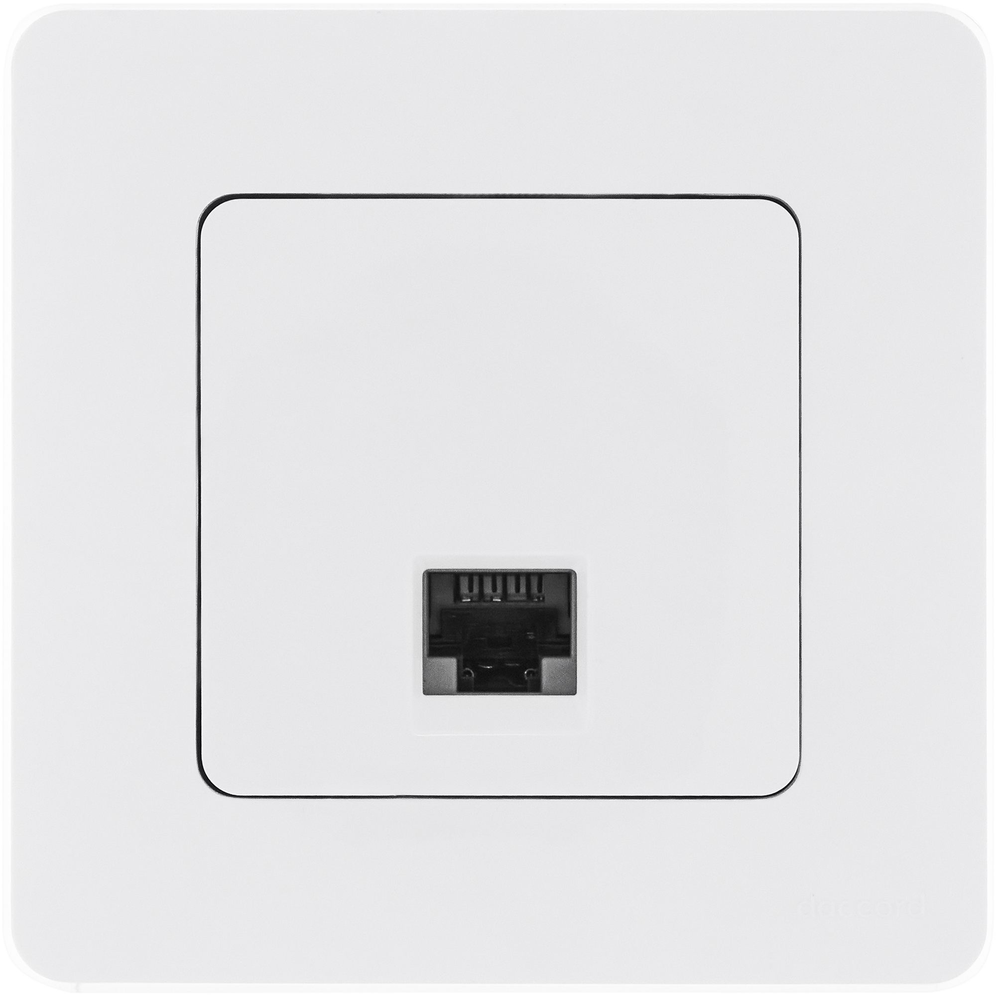 Розетка компьютерная RJ45 категория 6 UTP белый INSPIRIA IEK 673830