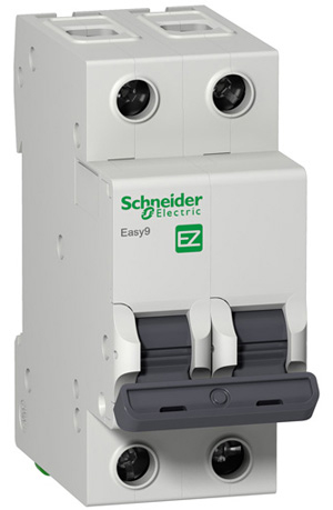 Выключатель автоматический двухполюсный 63A C 4.5кА EASY 9 Schneider Electric EZ9F34263