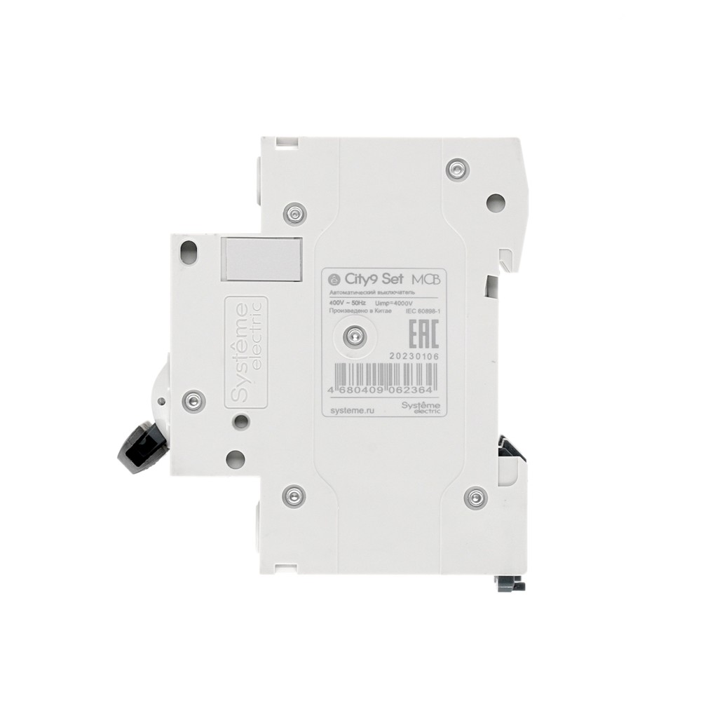 Выключатель автоматический трехполюсный 6А С 4.5kA 400В City9 Set Systeme Electric C9F34306