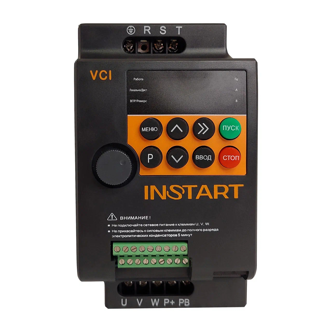 Преобразователь частоты VCI-G1.5-4B 1.5кВт, 3.8А, 3Ф, 380В±15%, 50Гц/60Гц, IP20 Instart 00110700