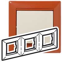 VALENA Рамка 3 поста терракотовая Legrand 770013