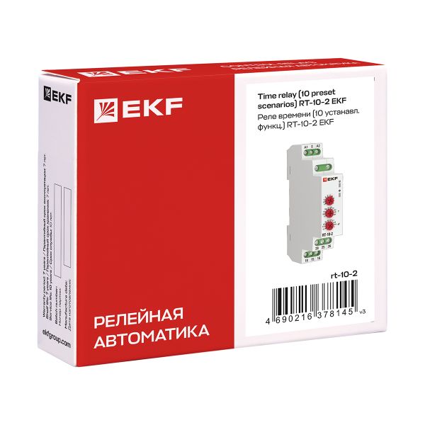 Реле времени (10 устанавл. функц.) RT-10-2 PROxima EKF rt-10-2