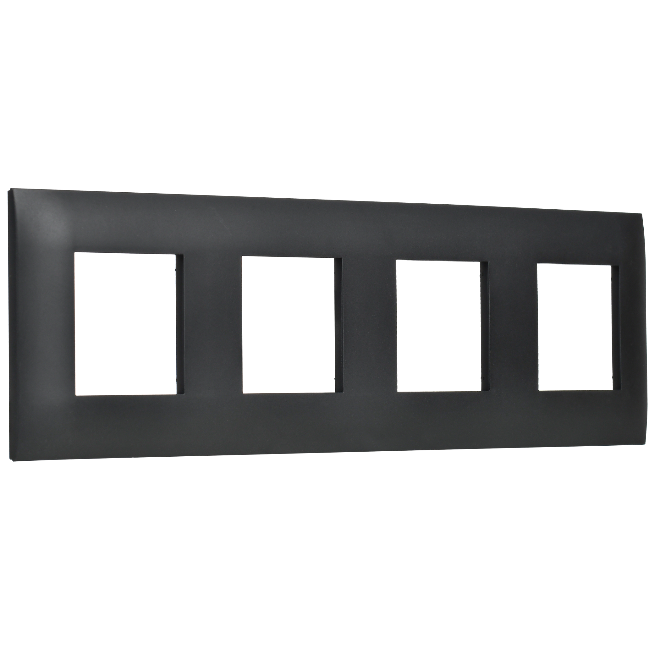 SKANDY Рамка 4-местная SK-F04Bl черный IEK SK-M42-K02
