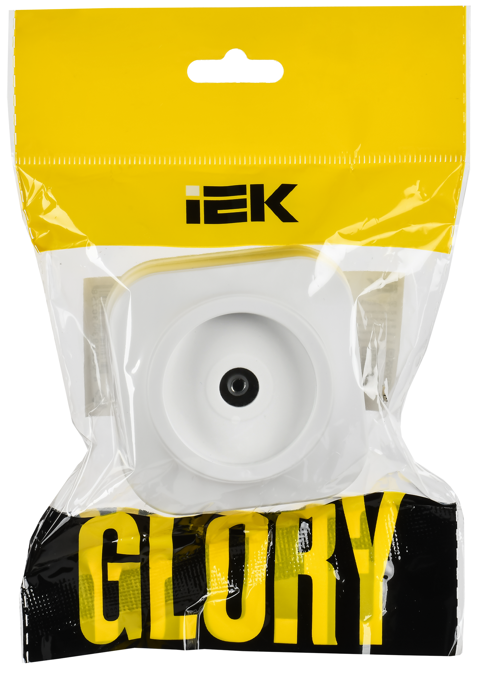 GLORY Розетка для открытой установки TV РТВ20-ХБм белый матовый IEK EAH10-K01M