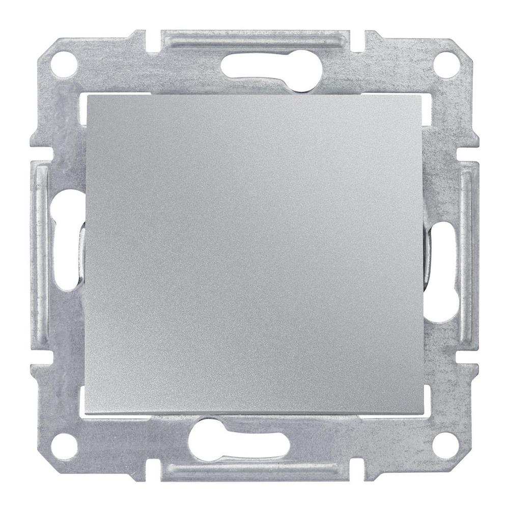 Выключатель одноклавишный, в рамку, алюминий Schneider Electric SDN0100160