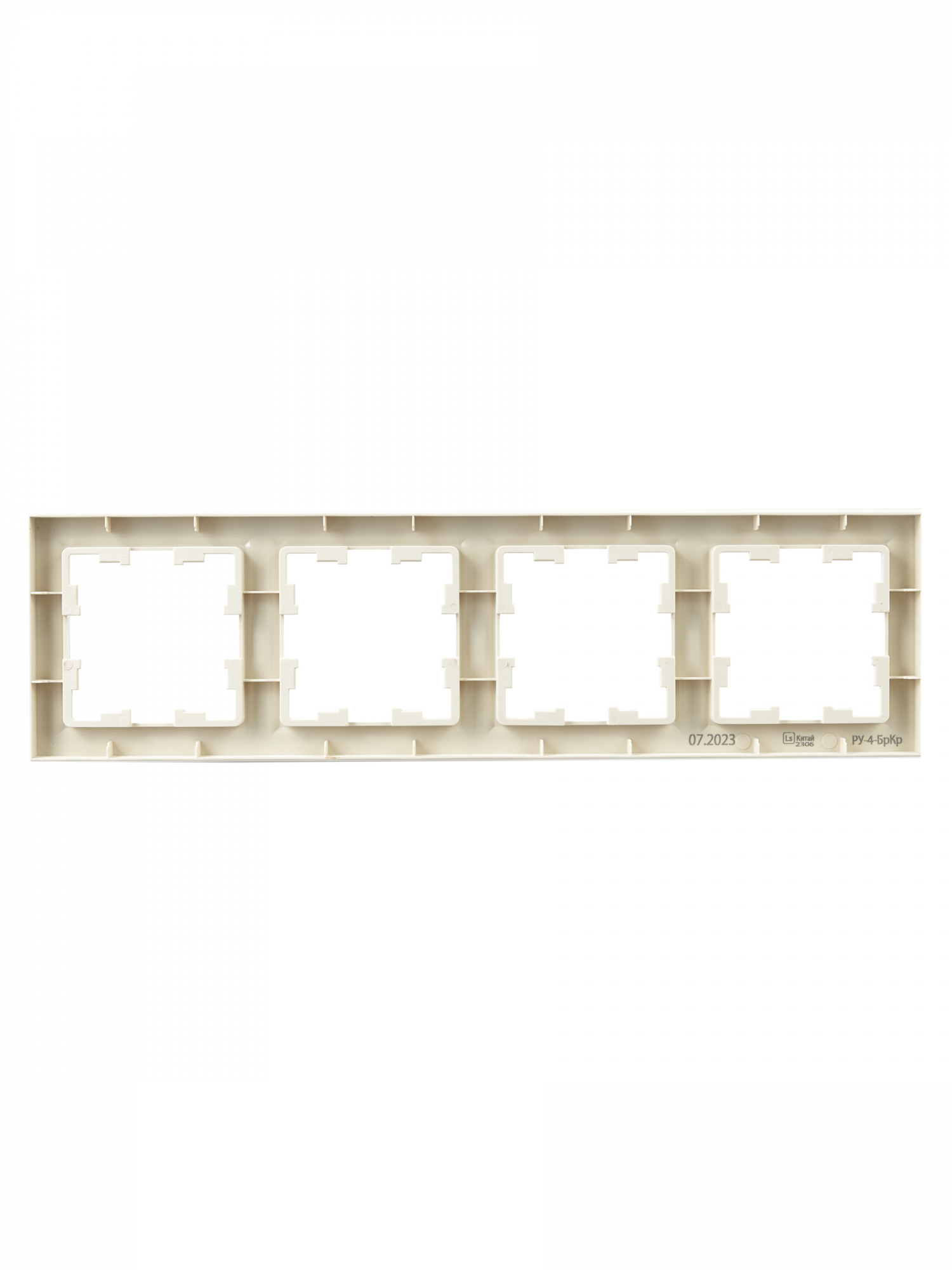 BRITE Рамка 4 поста РУ-4-БрКр бежевый IEK BR-M42-K10