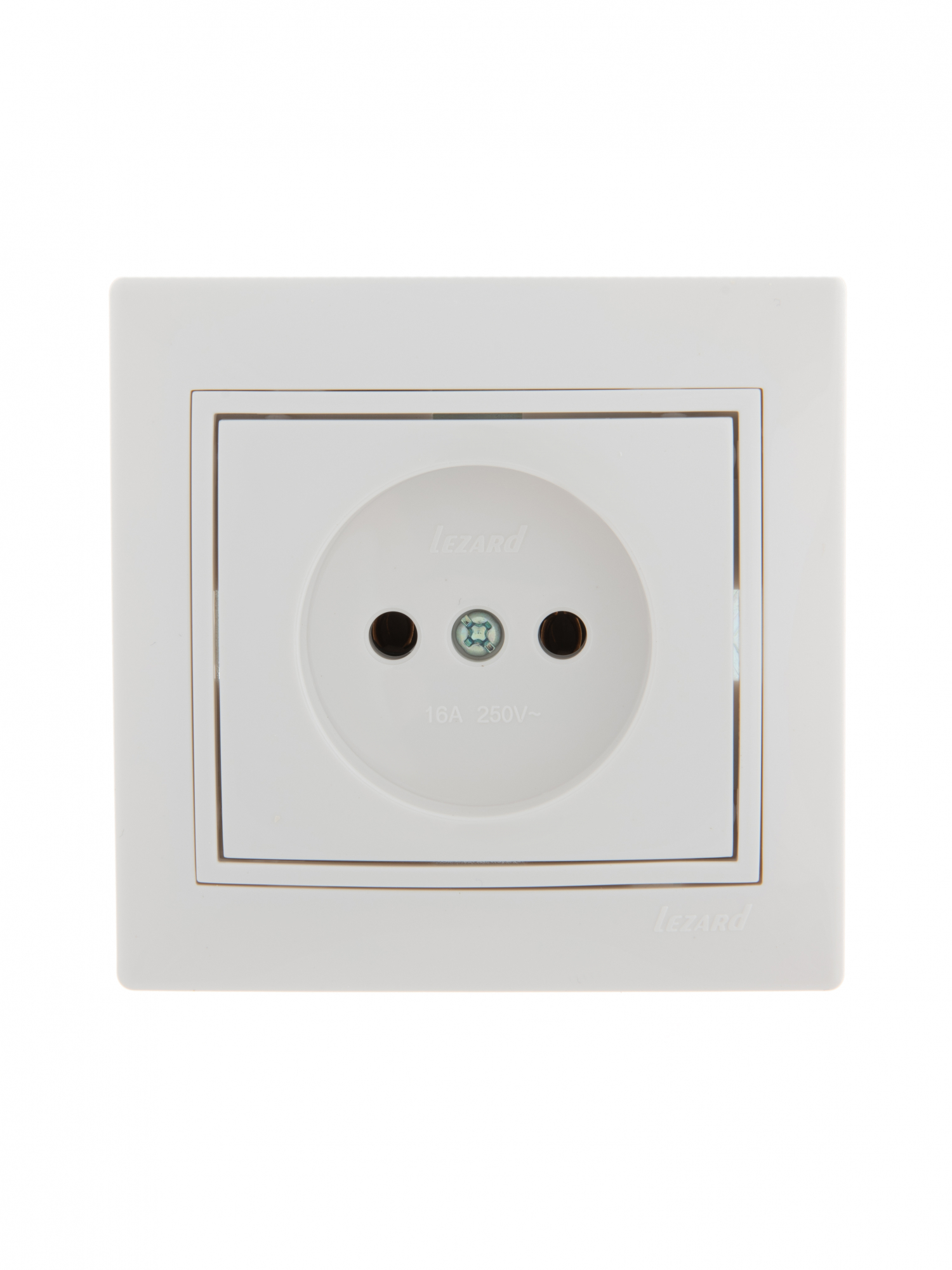 MIRA Розетка без заземления белая Lezard 701-0202-121