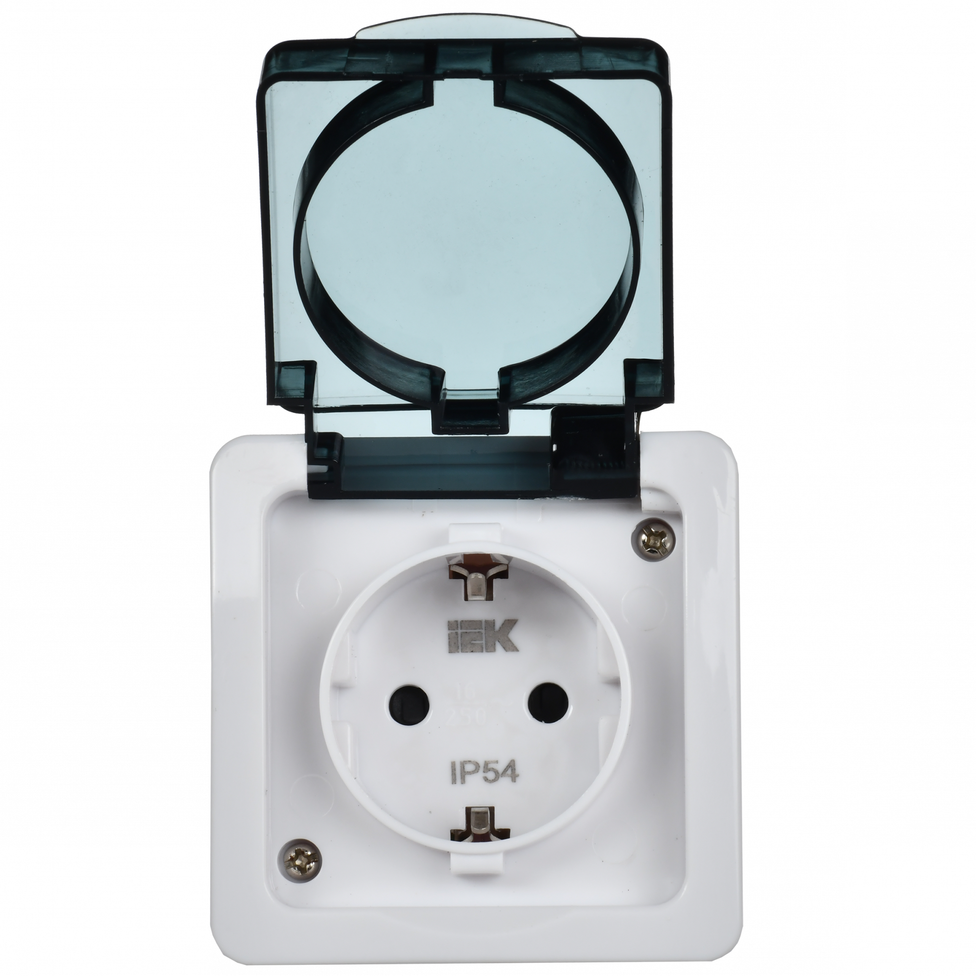 Гермес PLUS Розетка с заземлением с крышкой       наружная IP54 IEK ERMP12-K03-16-54-EC