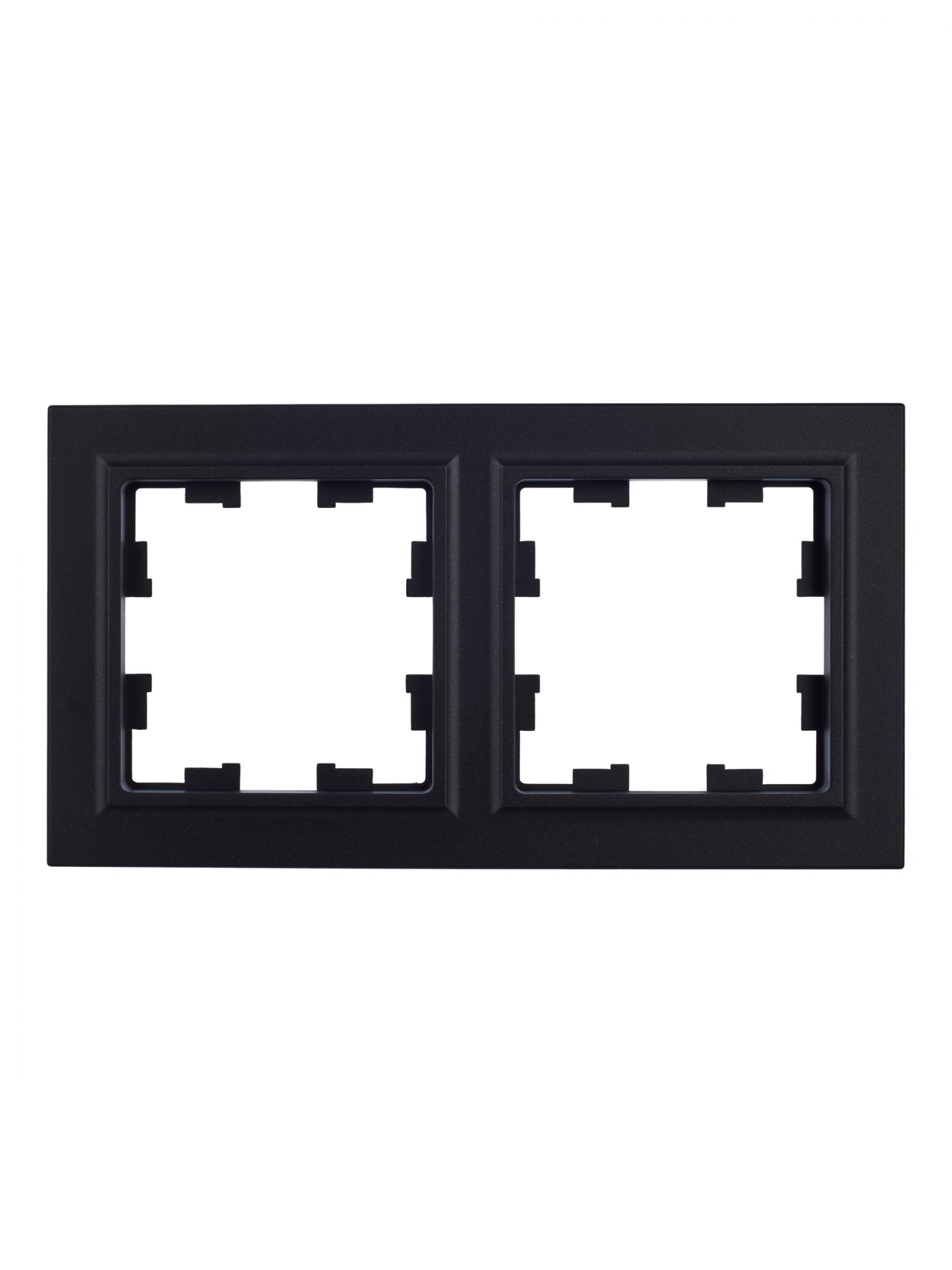 BRITE Рамка 2 поста РУ-2-БрЧ черный IEK BR-M22-K02