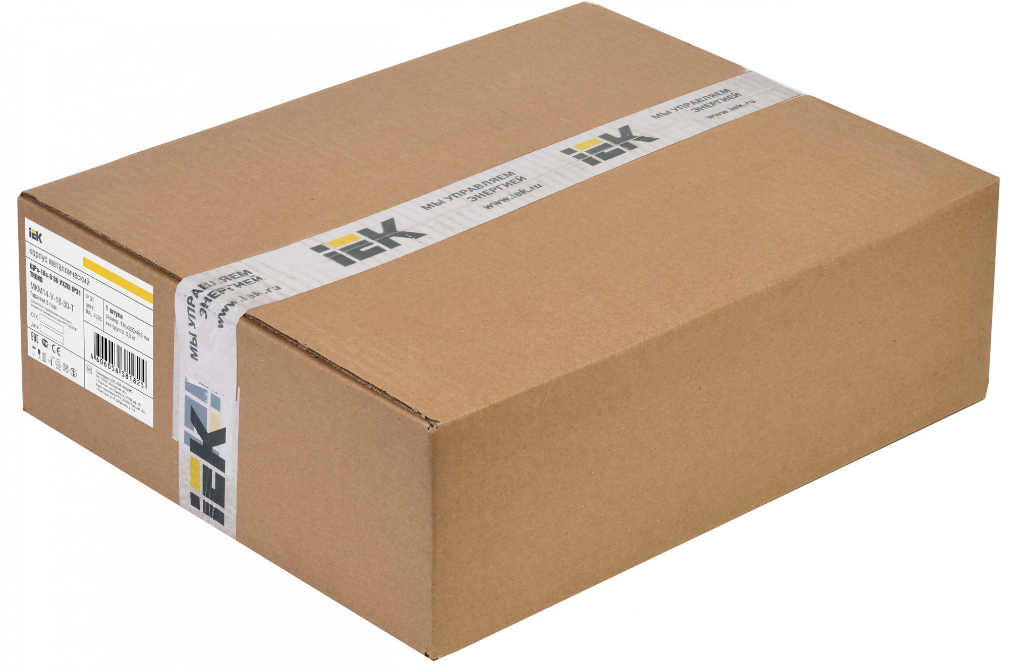 TITAN 3 Корпус металлический ЩРв-18 (265х440х120) IP31 IEK MKM14-V-18-30-T