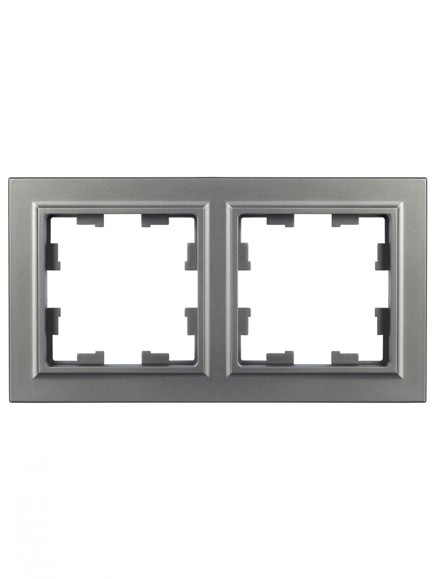 BRITE Рамка 2 поста РУ-2-БрС сталь IEK BR-M22-K46