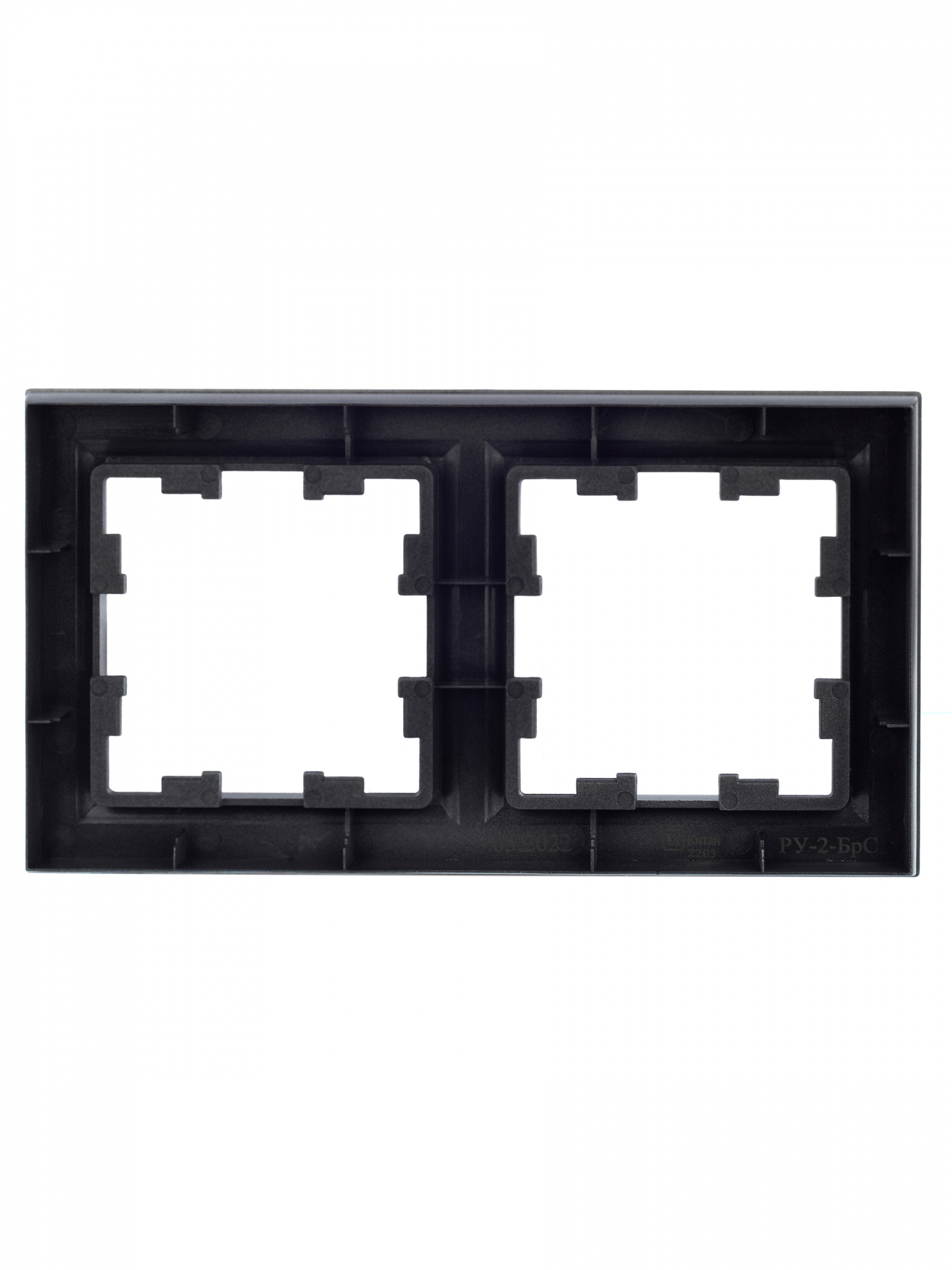 BRITE Рамка 2 поста РУ-2-БрС сталь IEK BR-M22-K46
