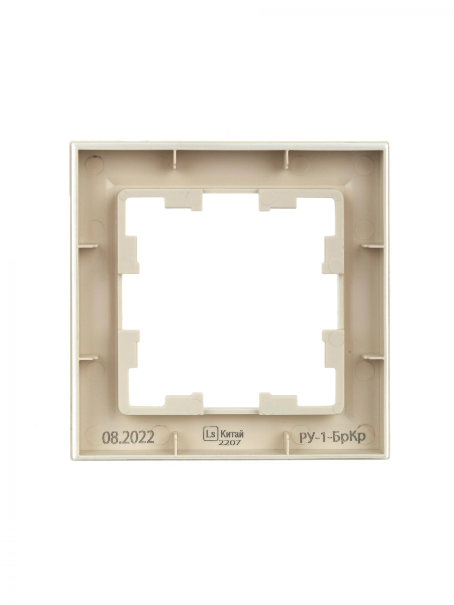 BRITE Рамка 1 пост РУ-1-БрКр бежевый IEK BR-M12-K10