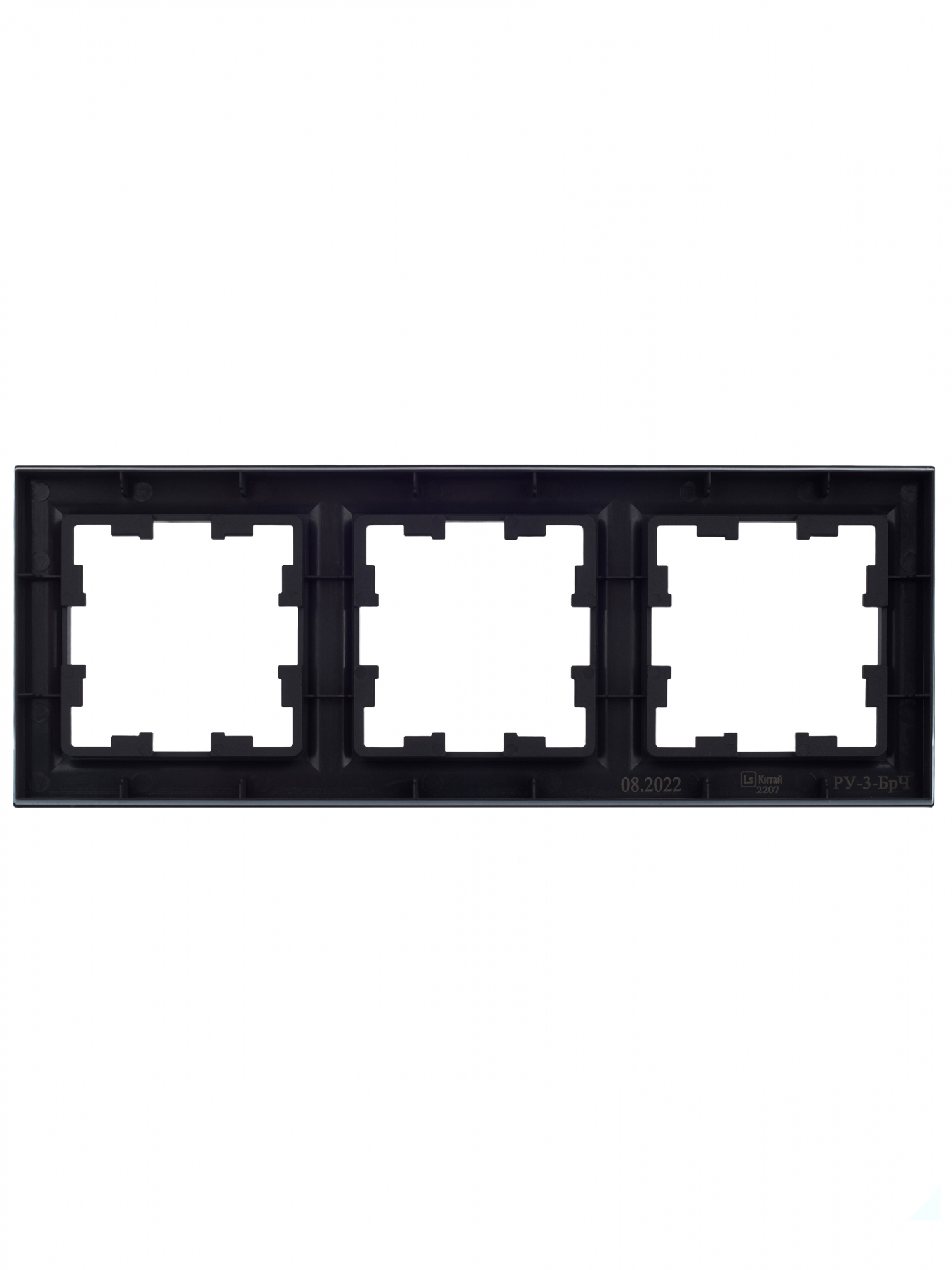 BRITE Рамка 3 поста РУ-3-БрЧ черный IEK BR-M32-K02