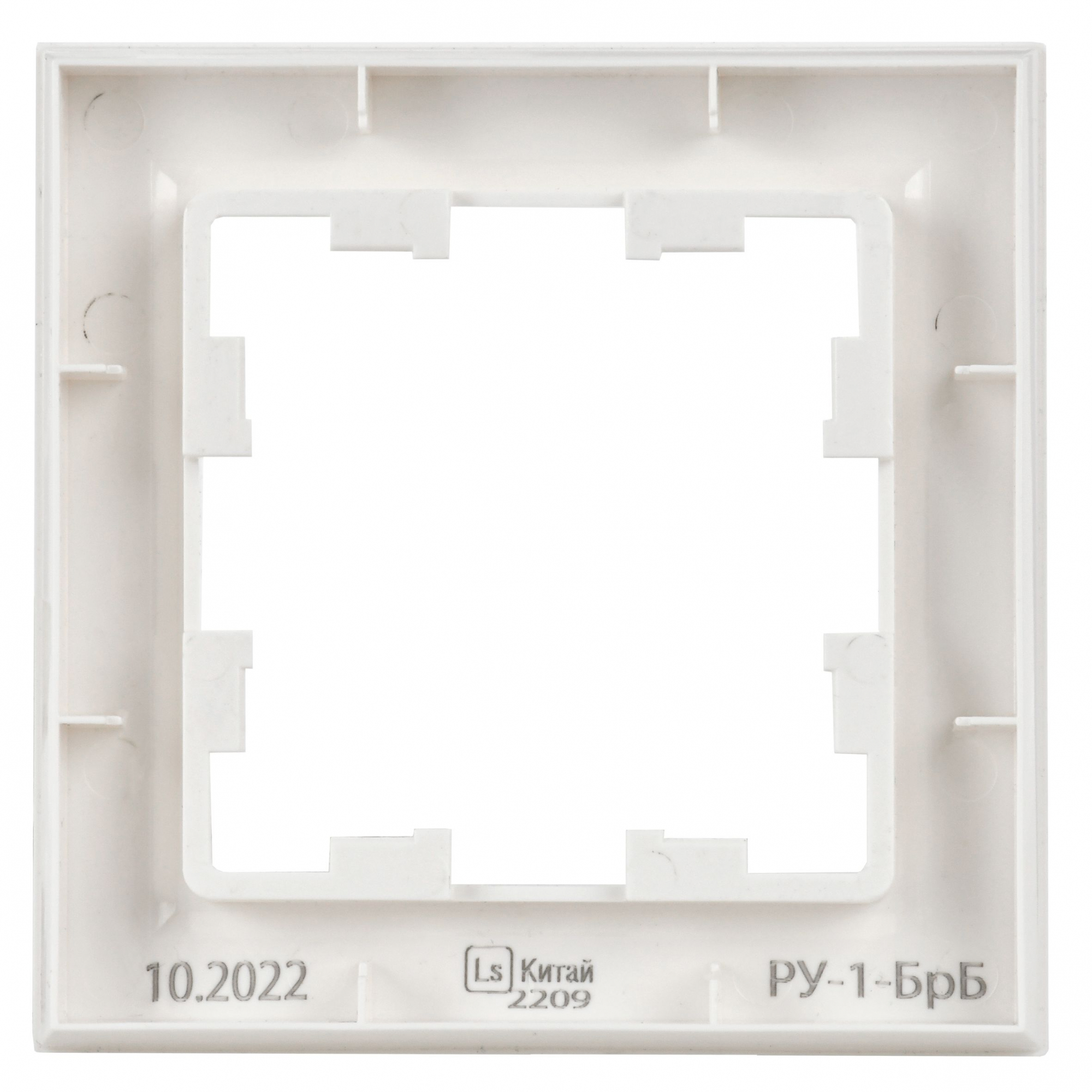 BRITE Рамка 1 пост РУ-1-БрБ белый IEK BR-M12-K01