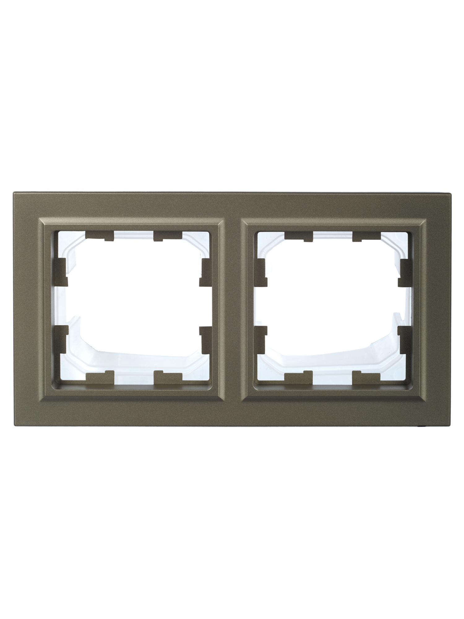 BRITE Рамка 2 поста IP44 РУ-2-БрШ-44 шампань IEK BR-M22-44-K37
