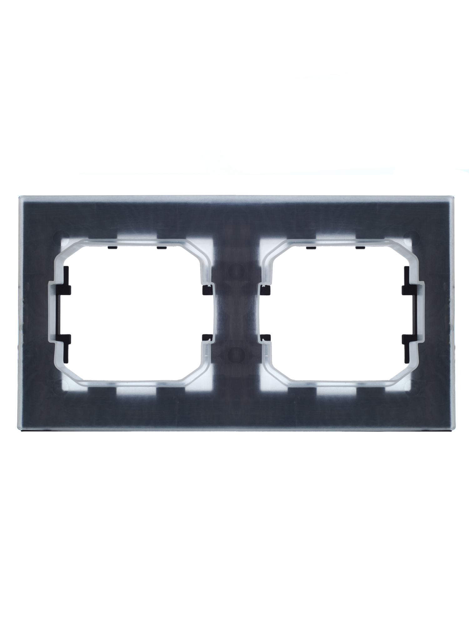 BRITE Рамка 2 поста IP44 РУ-2-БрЧ-44 черный IEK BR-M22-44-K02