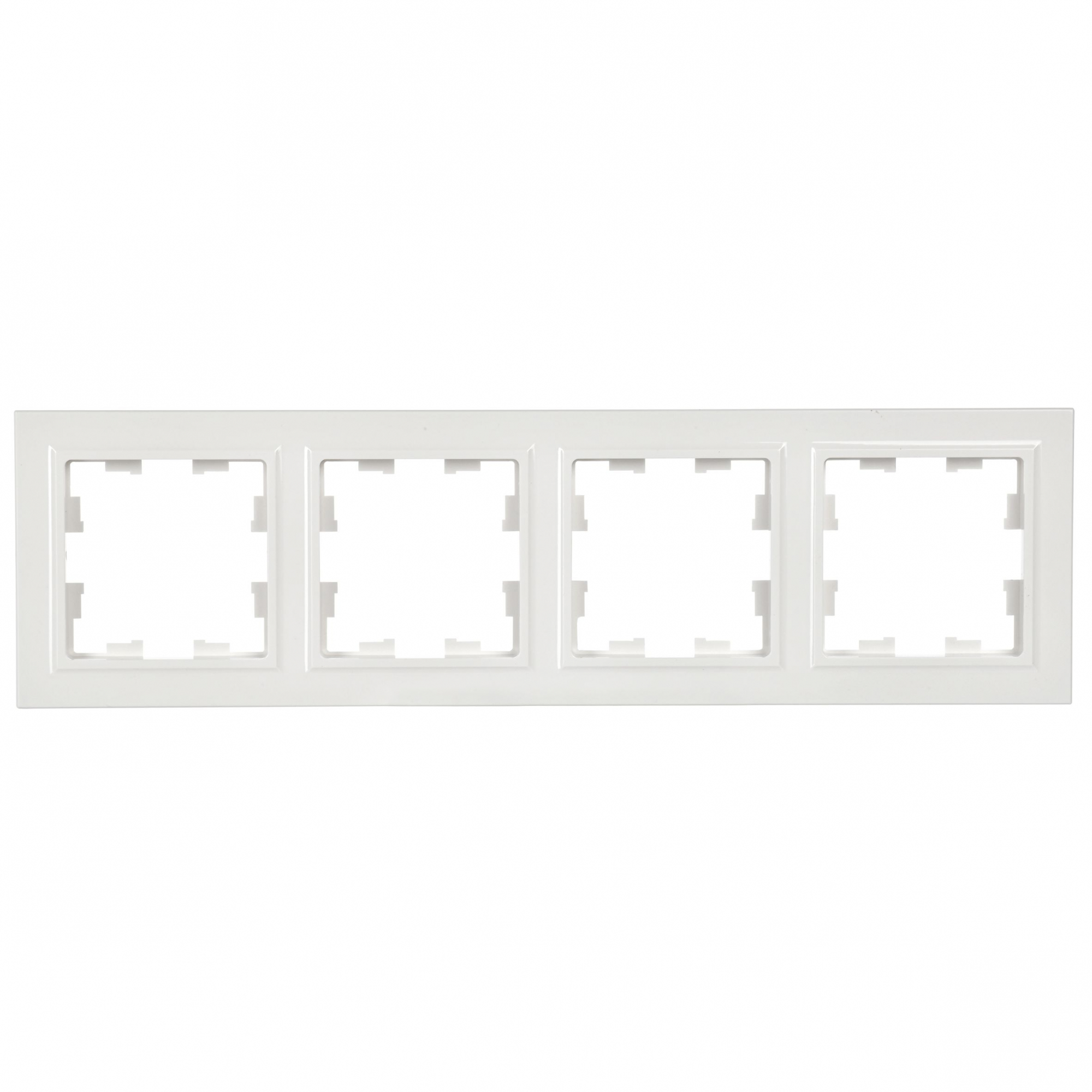 BRITE Рамка 4 поста РУ-4-БрБ белый IEK BR-M42-K01
