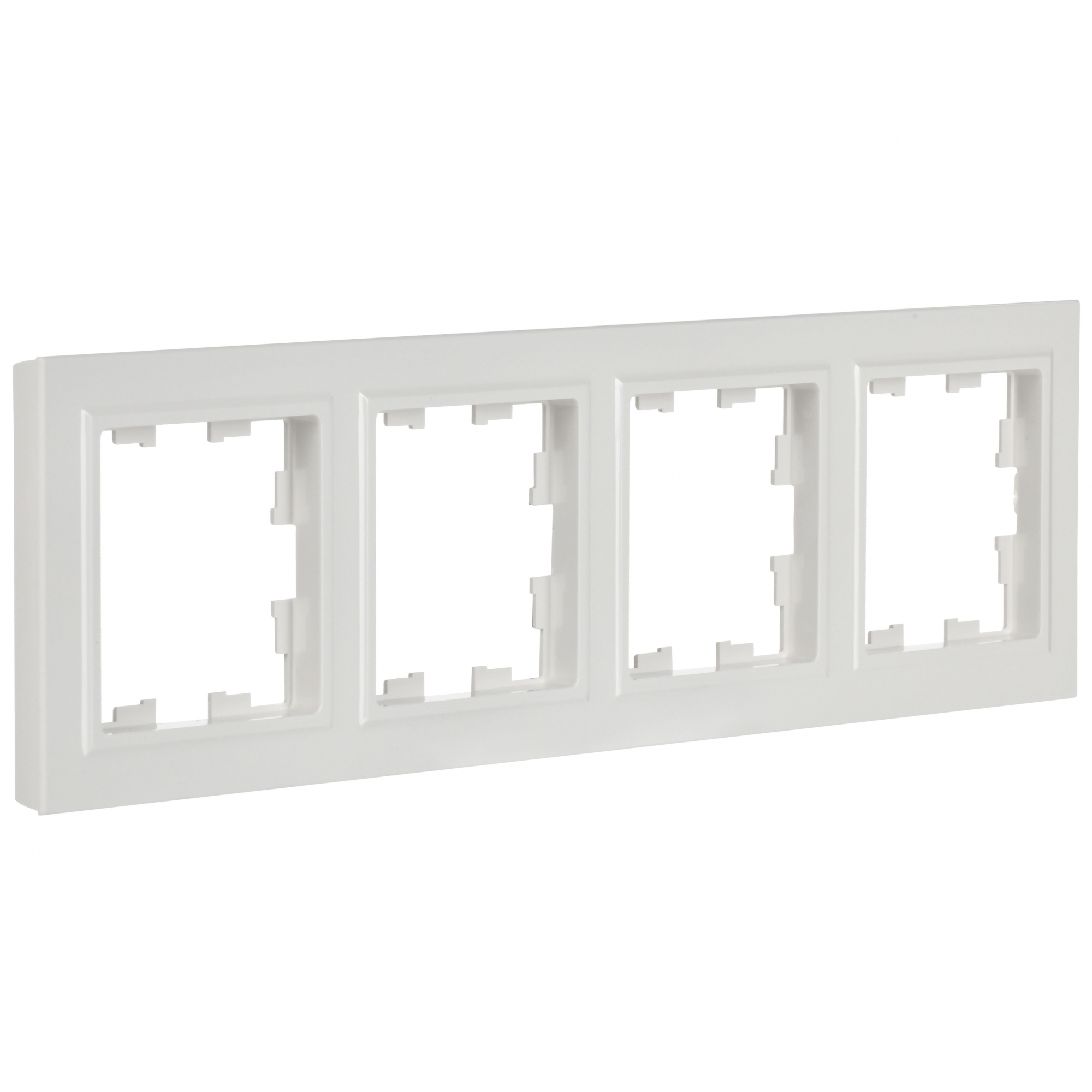 BRITE Рамка 4 поста РУ-4-БрБ белый IEK BR-M42-K01