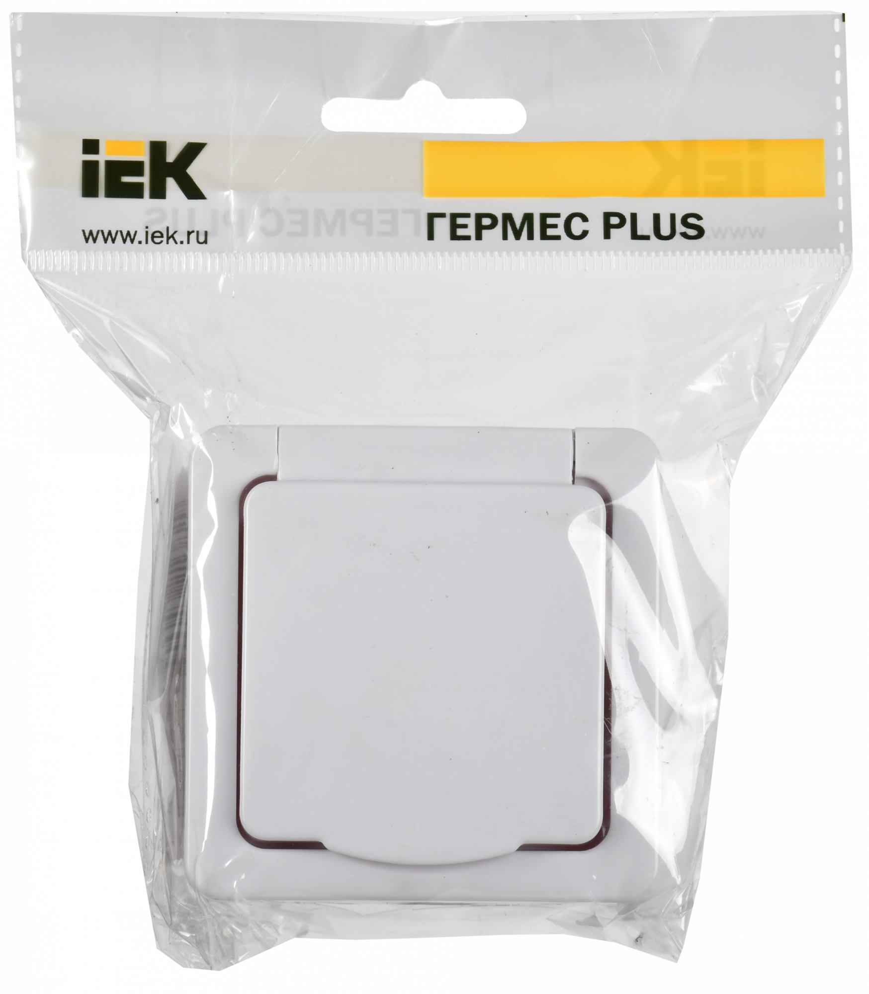 Гермес PLUS Выключатель одноклавишный проходной наружный белый IP54 IEK EVMP12-K01-10-54-EC