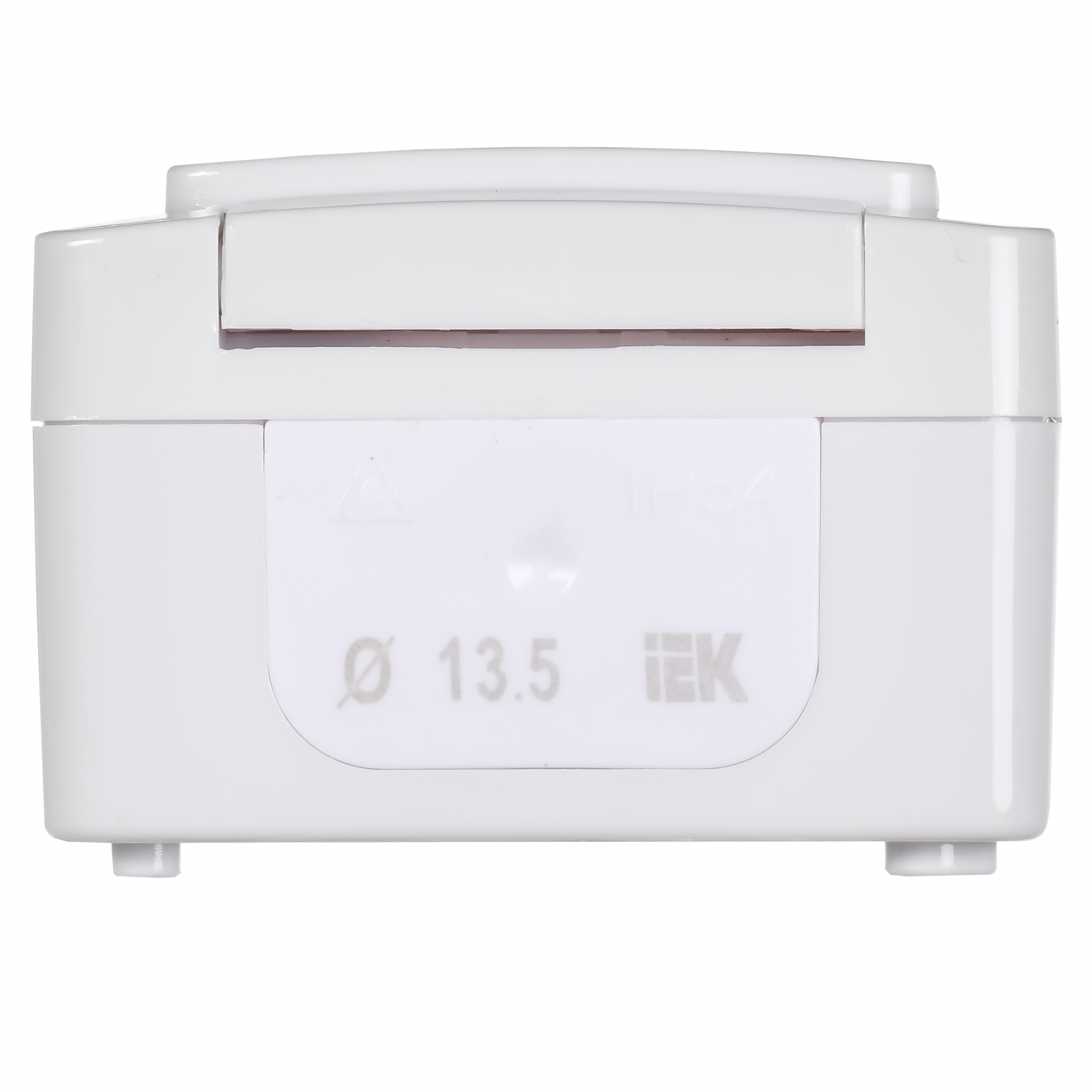 Гермес PLUS Выключатель одноклавишный проходной наружный белый IP54 IEK EVMP12-K01-10-54-EC