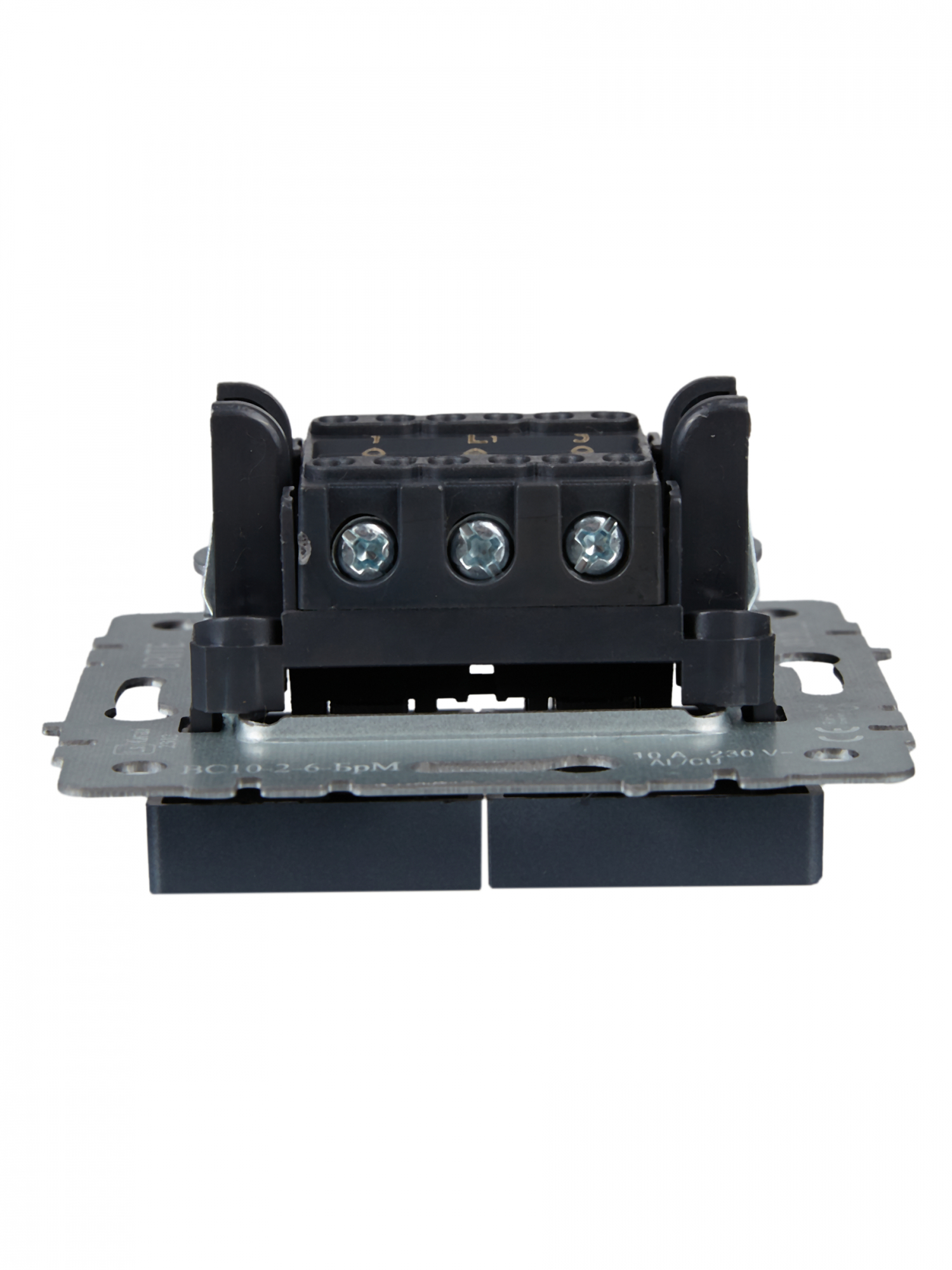 BRITE Выключатель двухклавишный проходной 10А ВС10-2-6-БрМ маренго IEK BR-V22-0-10-K35