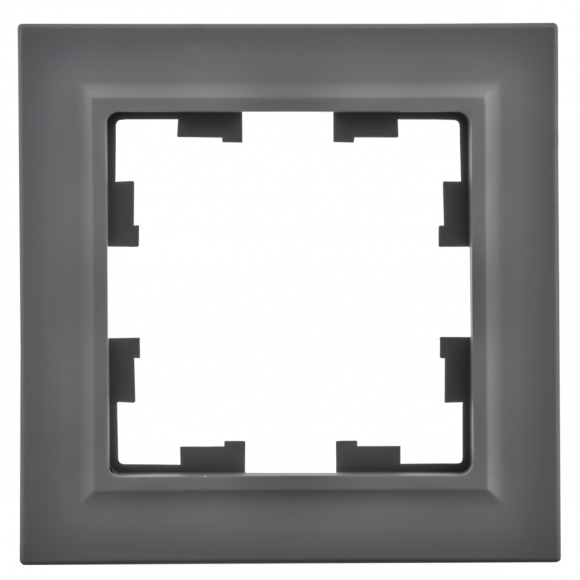 BRITE Рамка 1 пост РУ-1-БрГ графит IEK BR-M12-K53